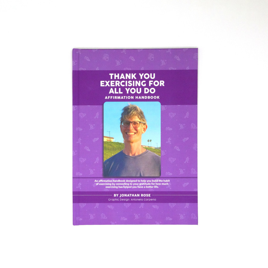 Jonathan Rose Affirmation Handbook, Hardcover Thank you Exercising for all you do, front