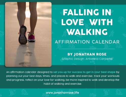 Falling in Love With Walking Affirmation Calendar