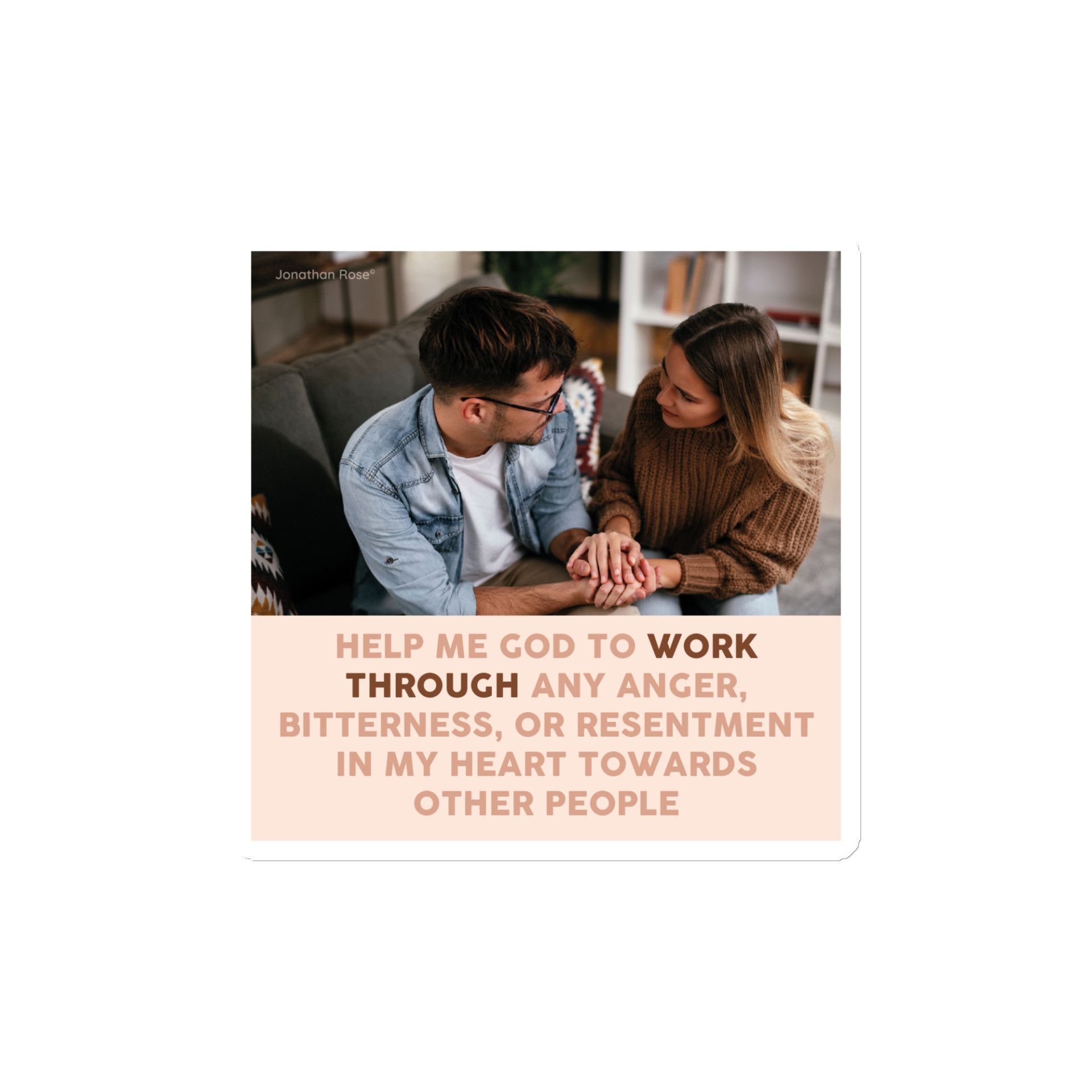 Help me God to work through anger, bitterness or resentment Magnet - Image 2