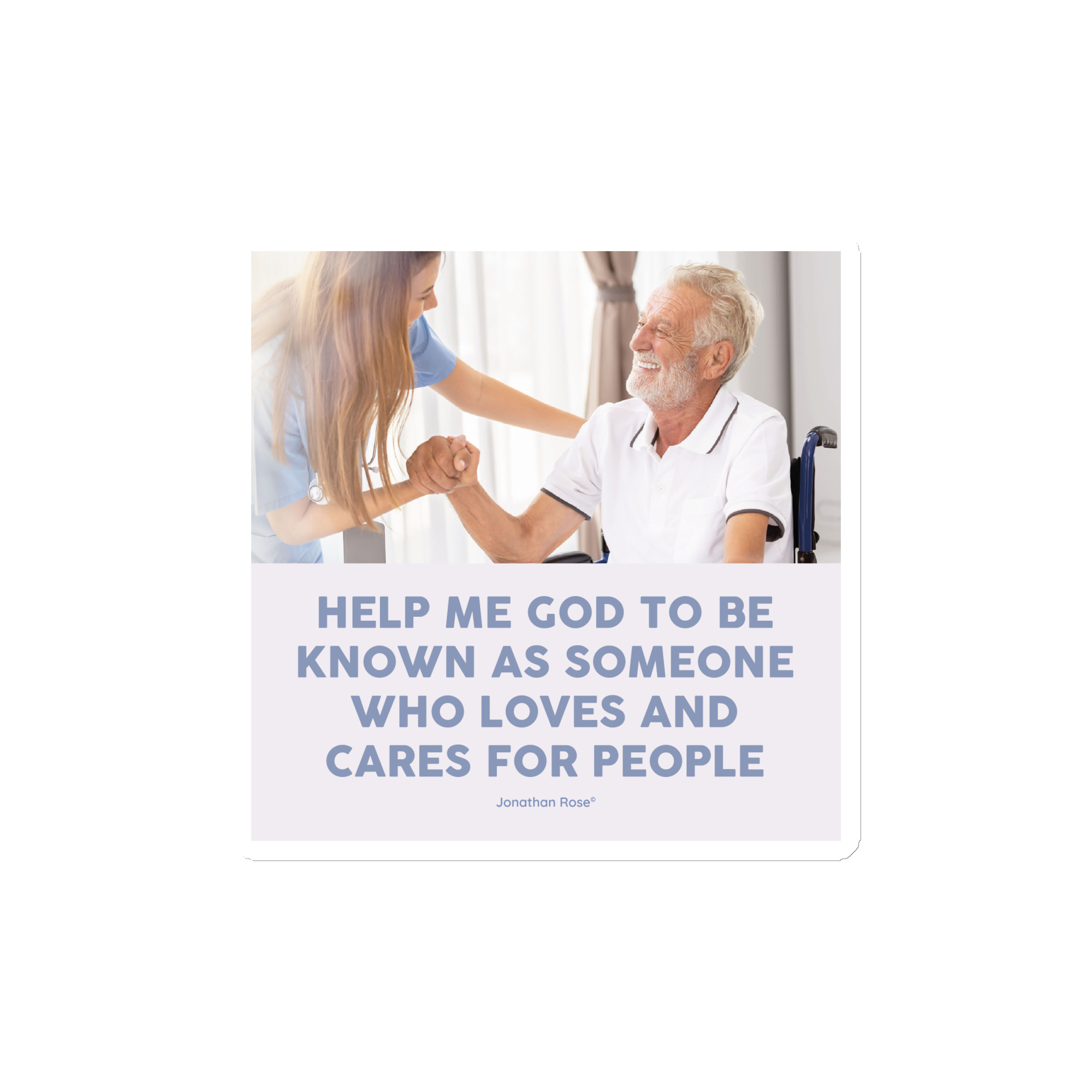 Help me God to known as someone who loves & cares for people Magnet - Image 2