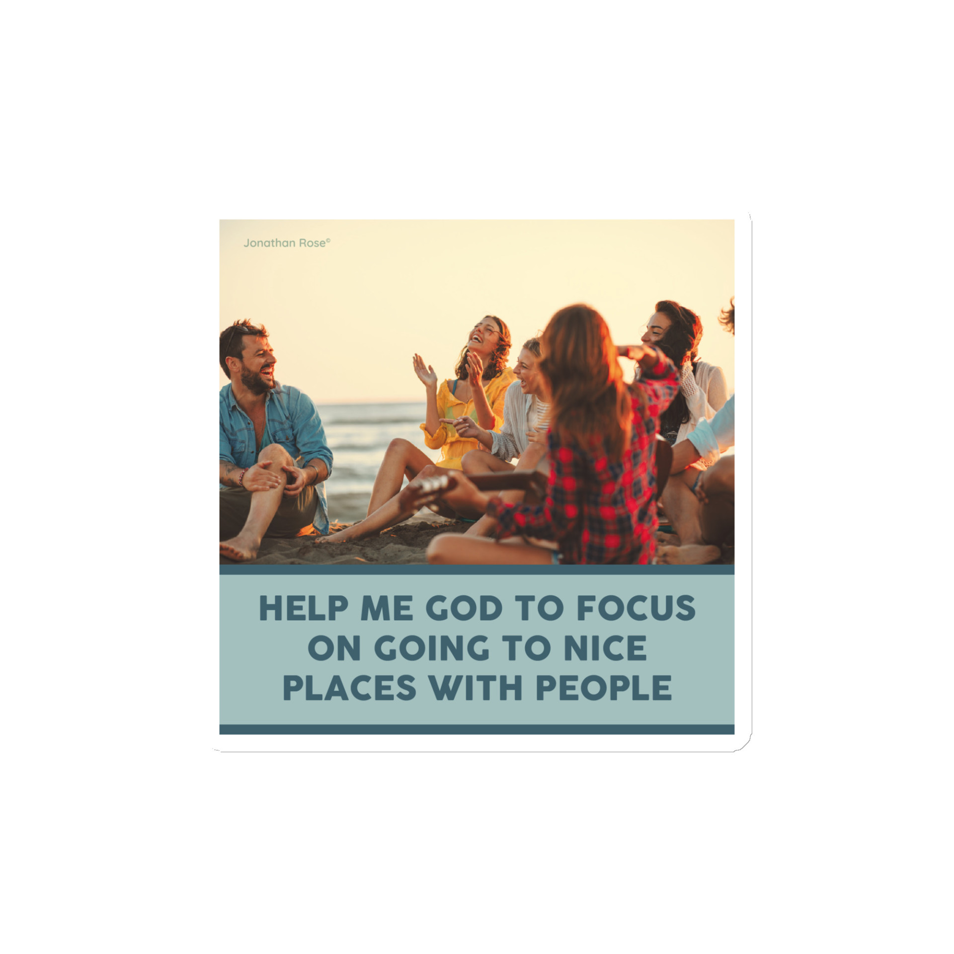 Help me God to focus on going to nice place with people Magnet - Image 2