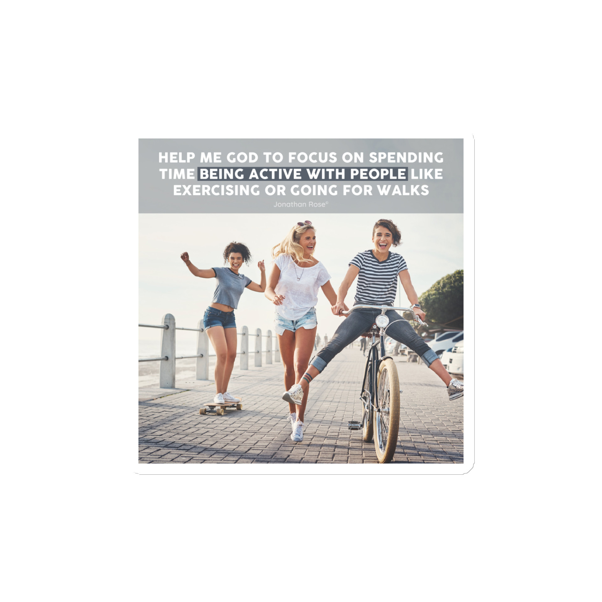 Help me God to focus on spending time being active with people Magnet - Image 2