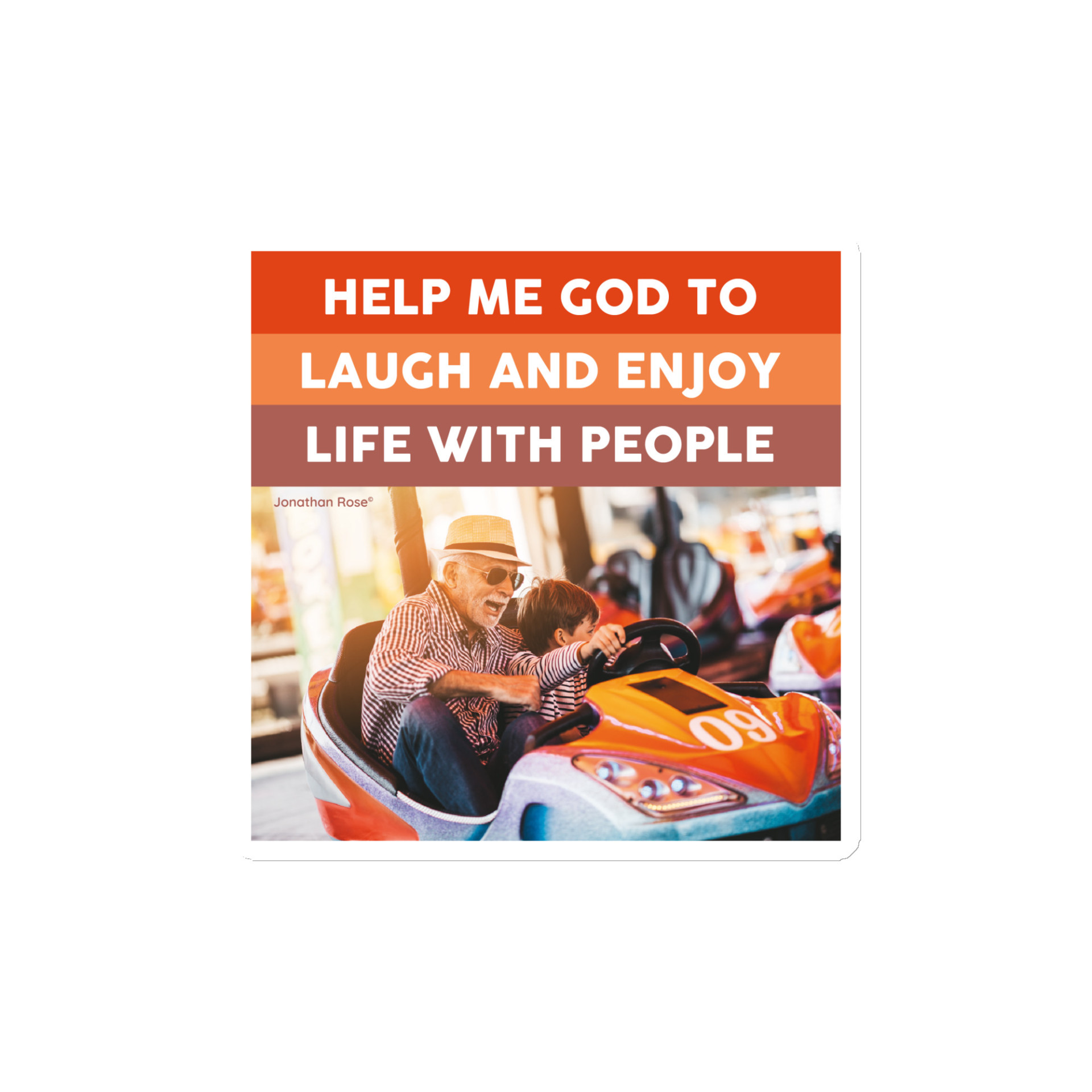Help me God to laugh and enjoy life with people Magnet - Image 2