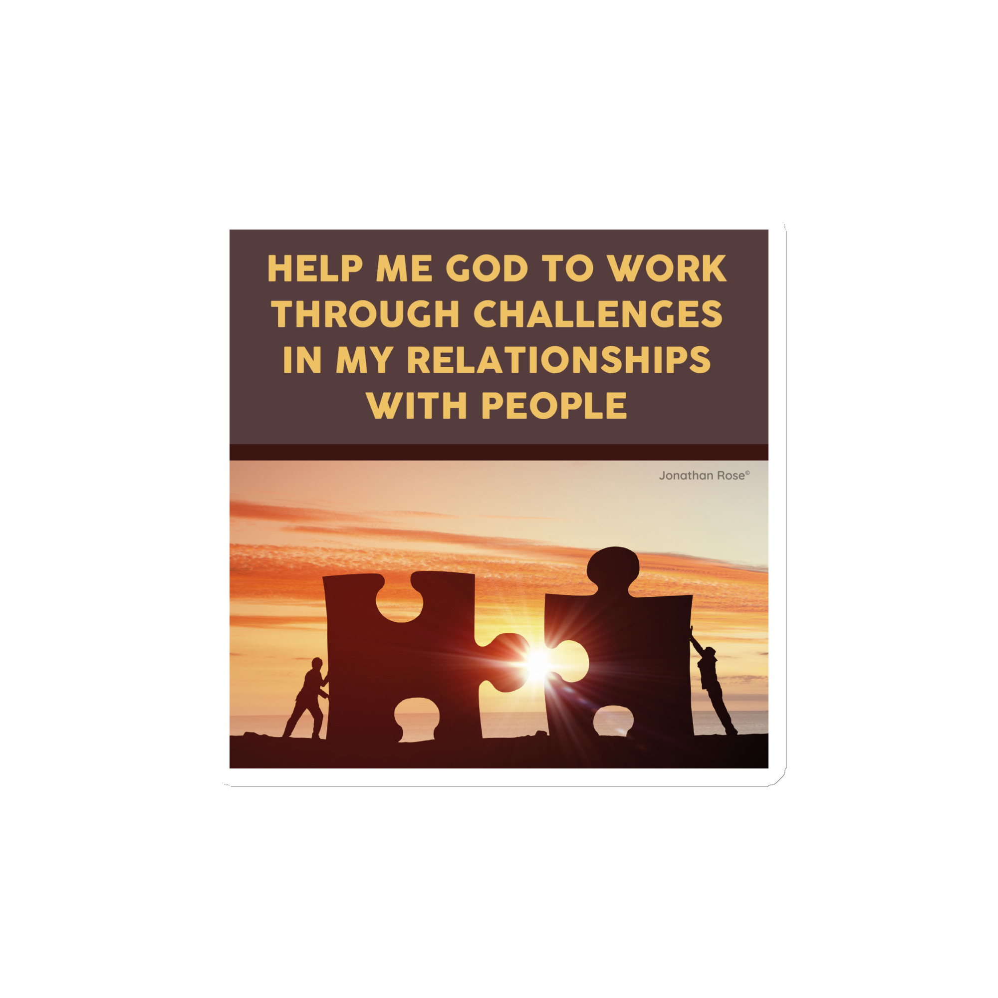 Help me God to work through challenges in my relationship Magnet - Image 2