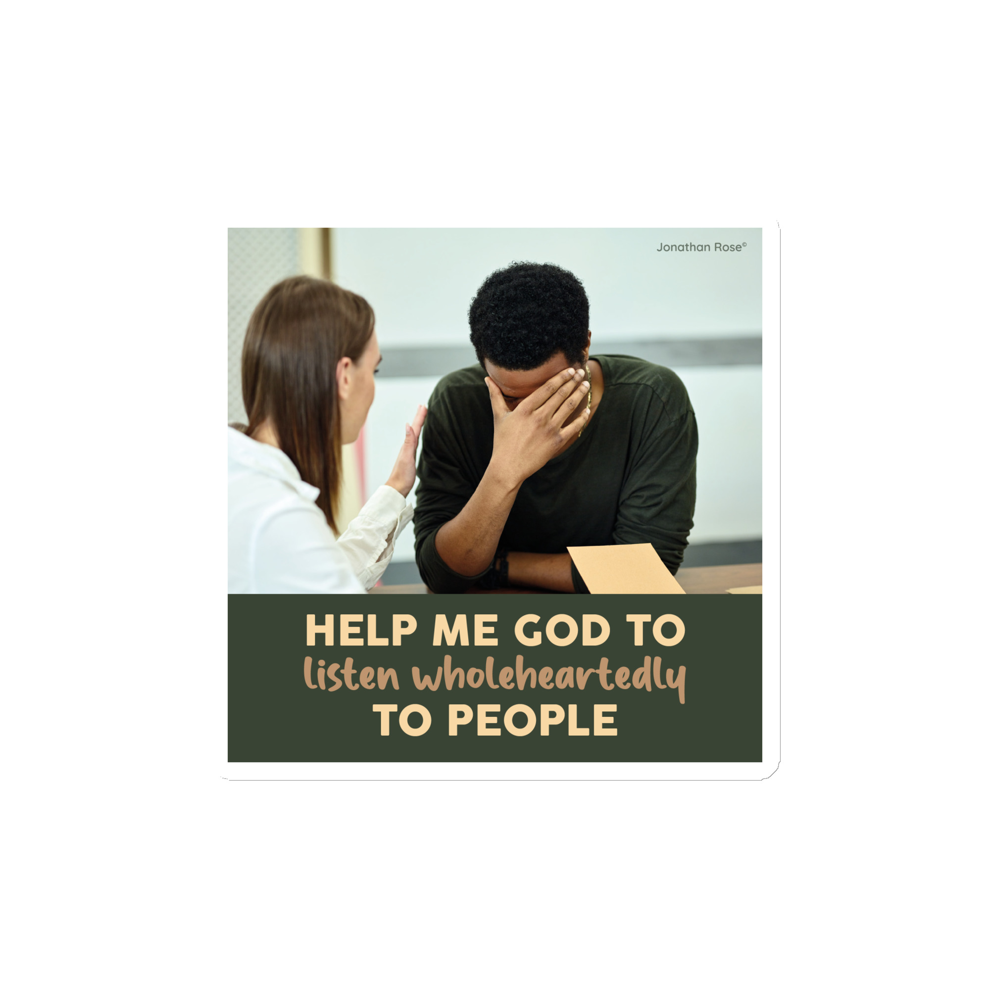 Help me God to listen wholeheartedly to people Magnet - Image 2