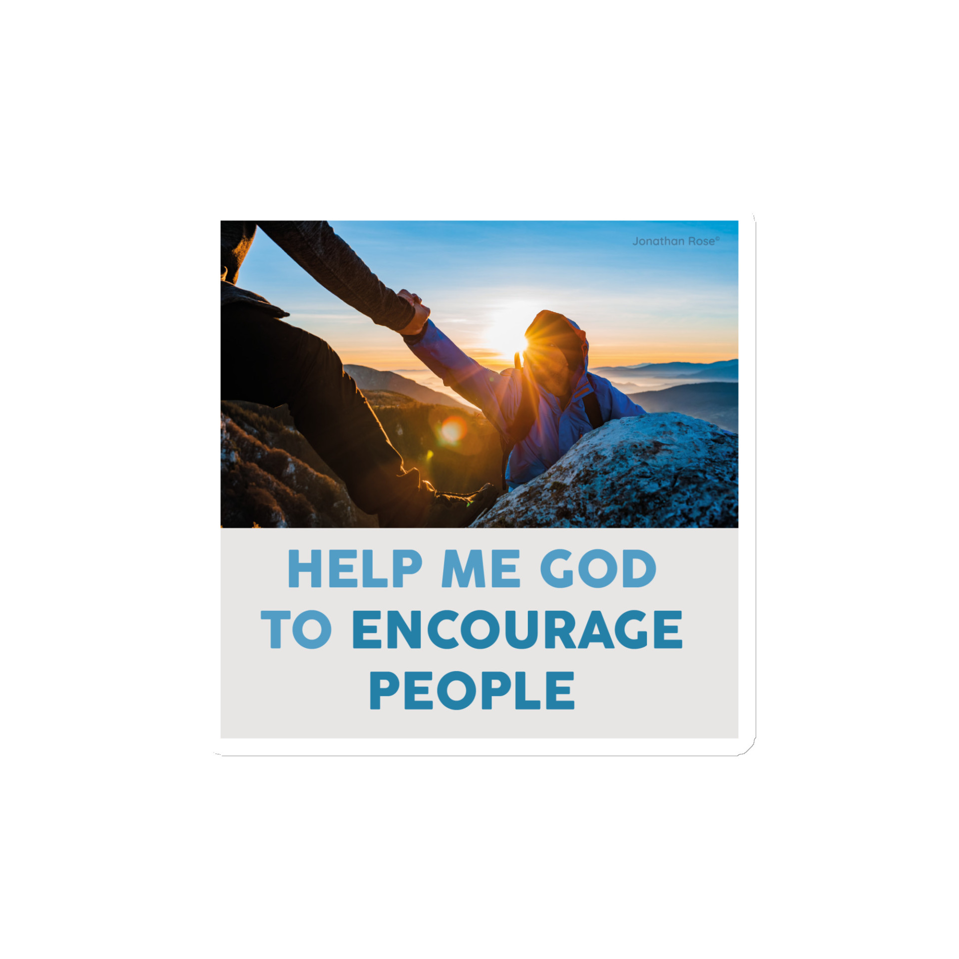 Help me God to encourage people Magnet - Image 2