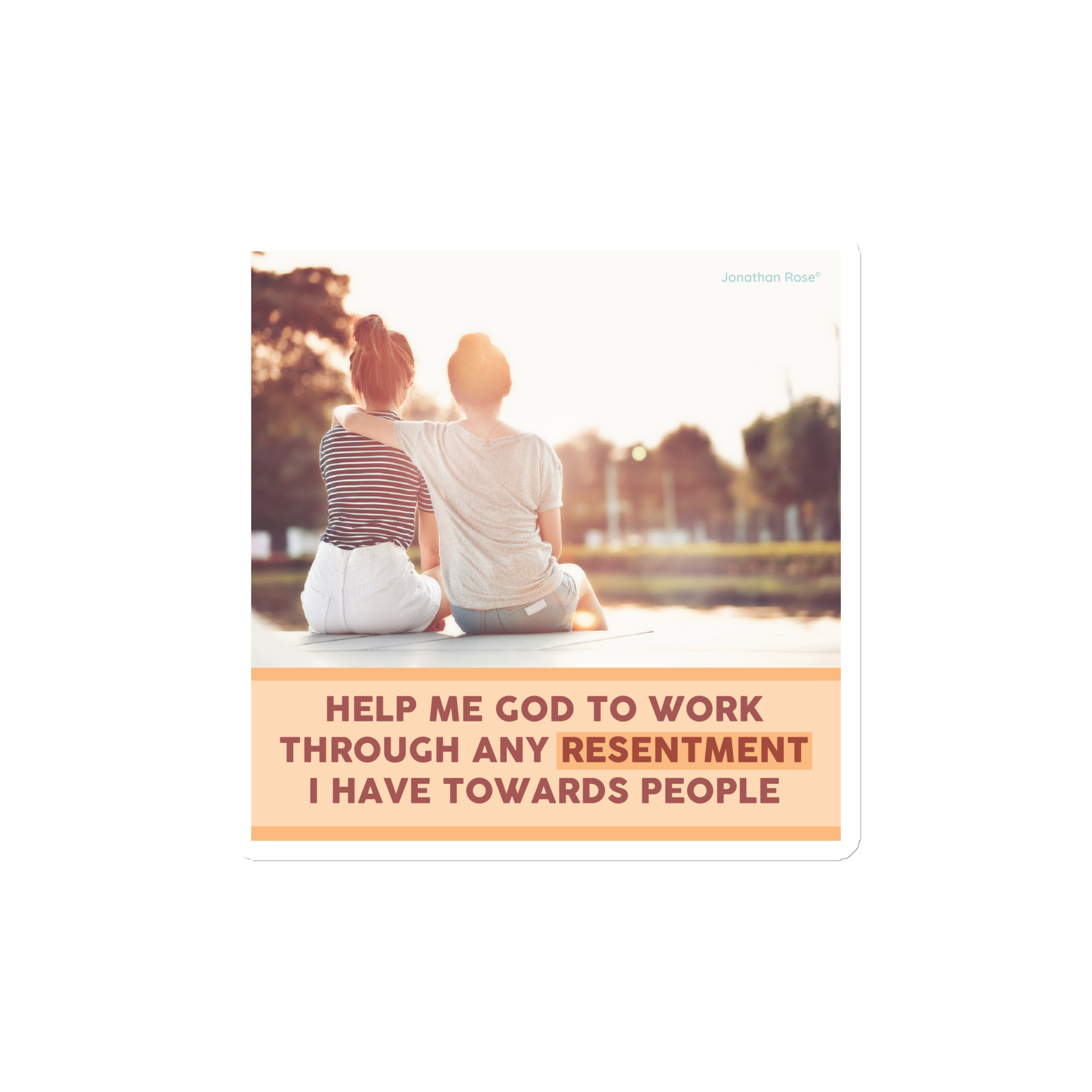 Help me God to work through any resentment i have towards people Magnet - Image 2
