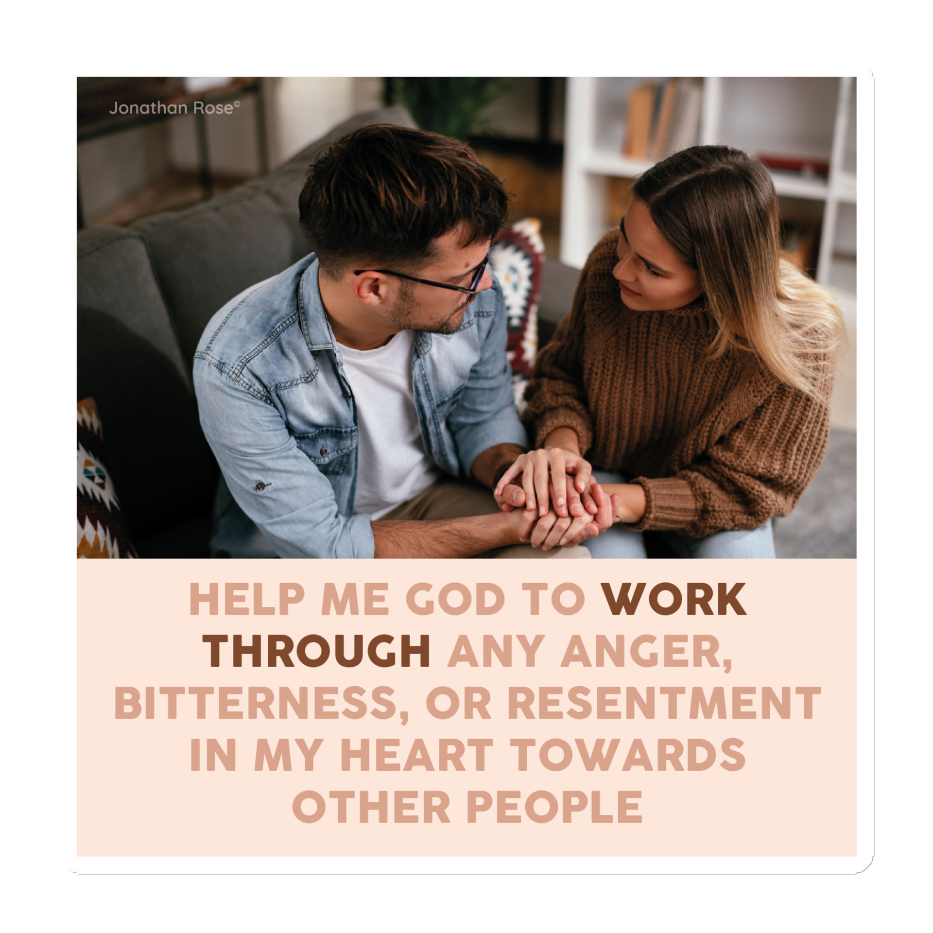 Help me God to work through anger, bitterness or resentment Magnet