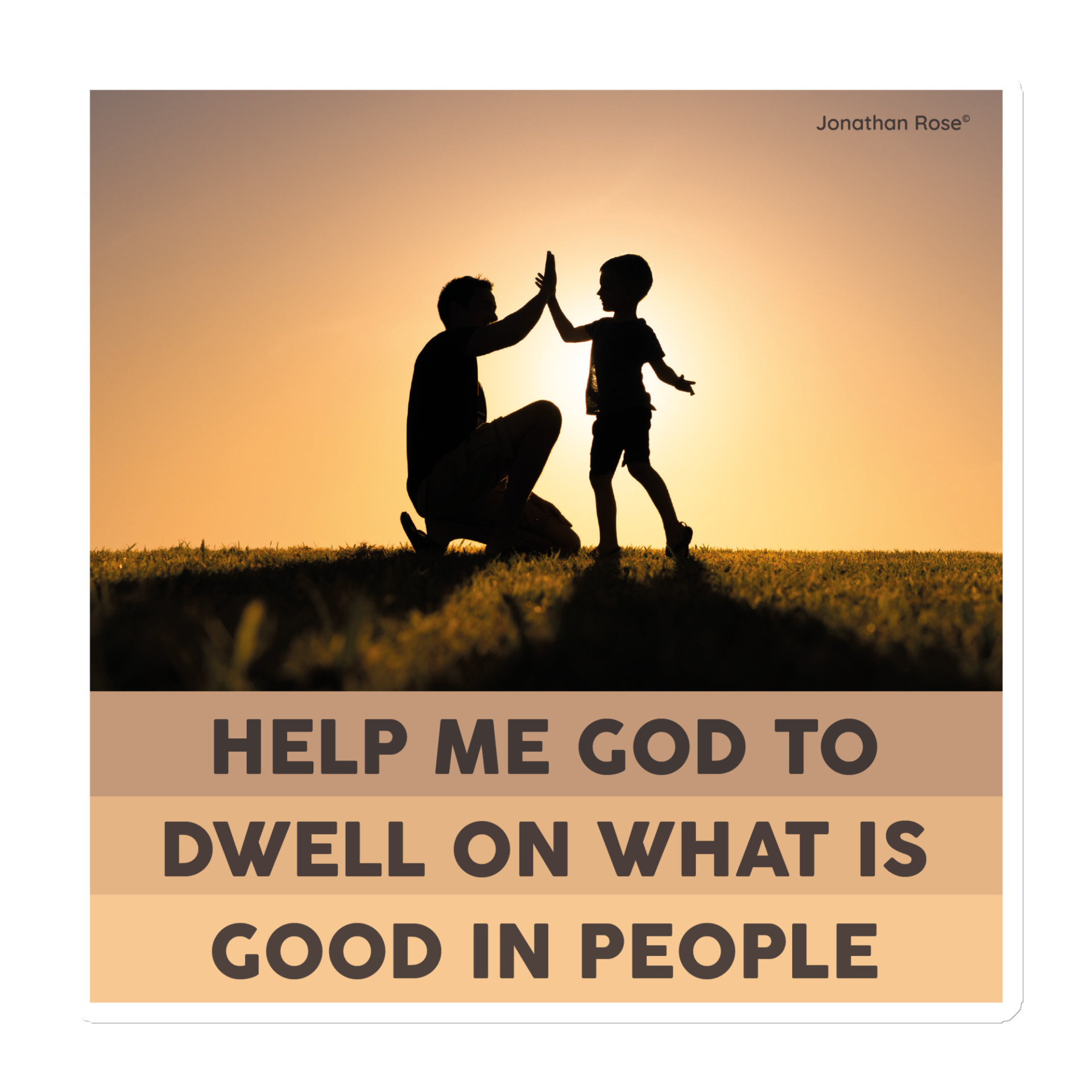 Help me God to dwell on what is good in people Magnet - Image 3
