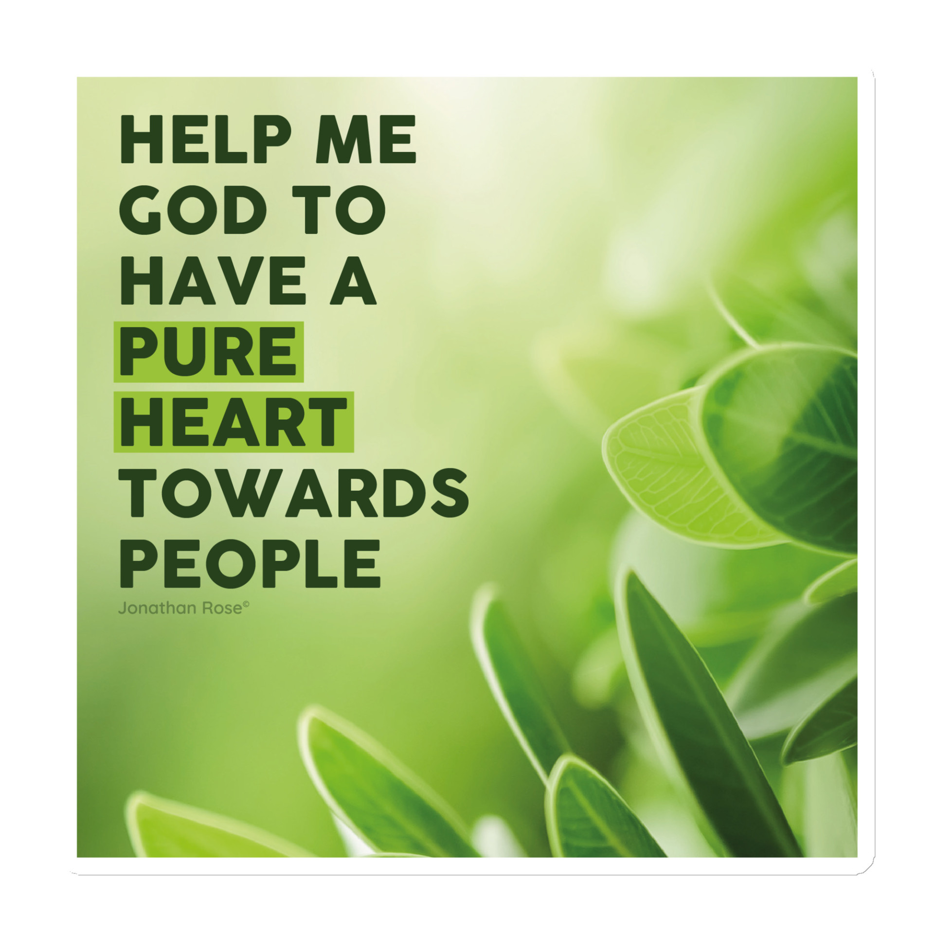 Help me God to have pure heart towards people Magnet - Image 3