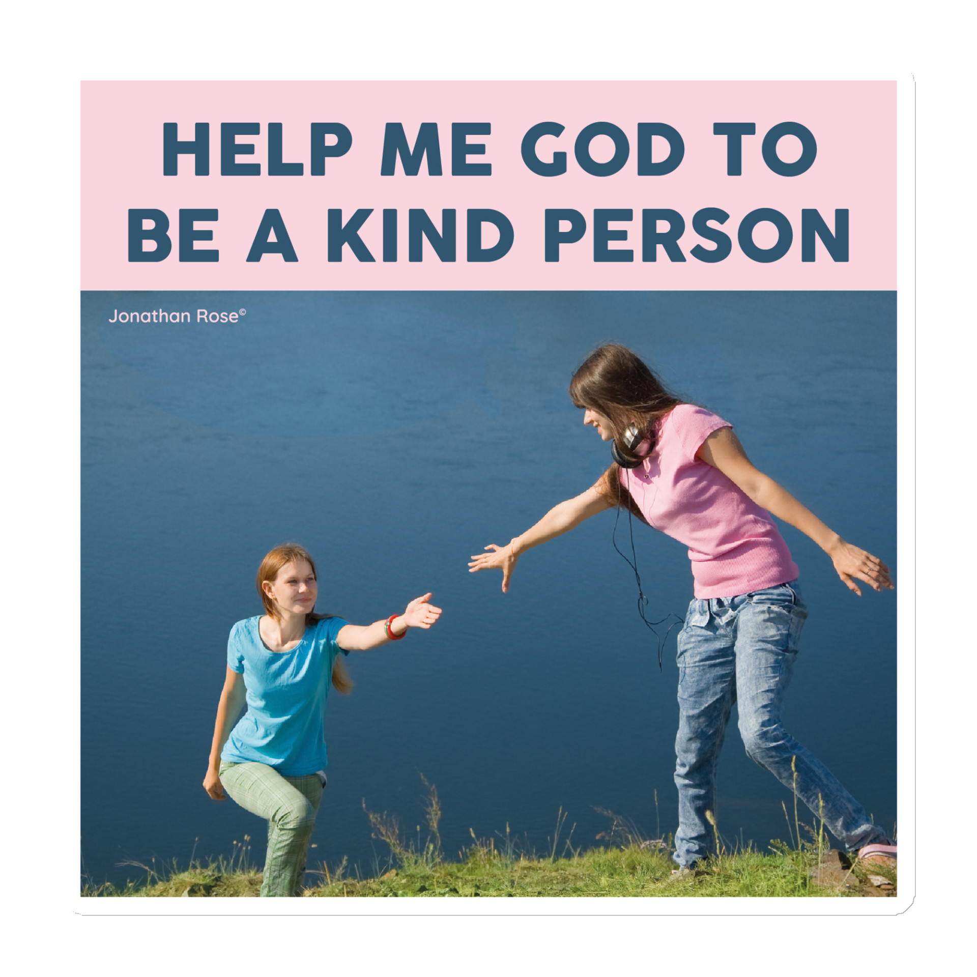 Help me God to be a kind person Magnet - Image 3