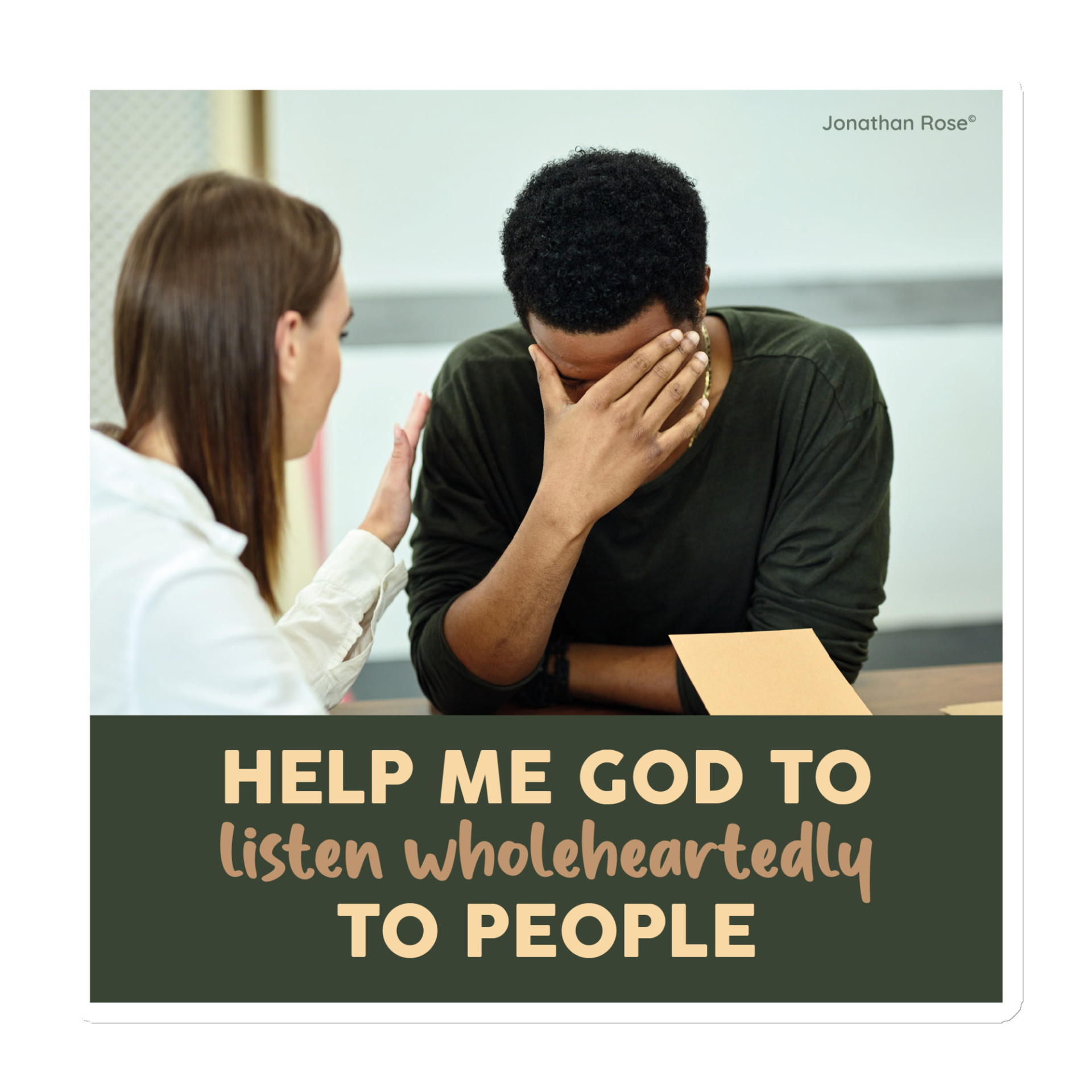 Help me God to listen wholeheartedly to people Magnet - Image 3
