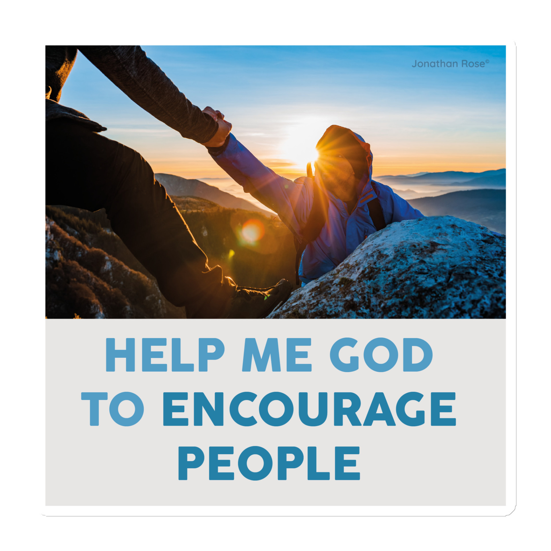 Help me God to encourage people Magnet - Image 3