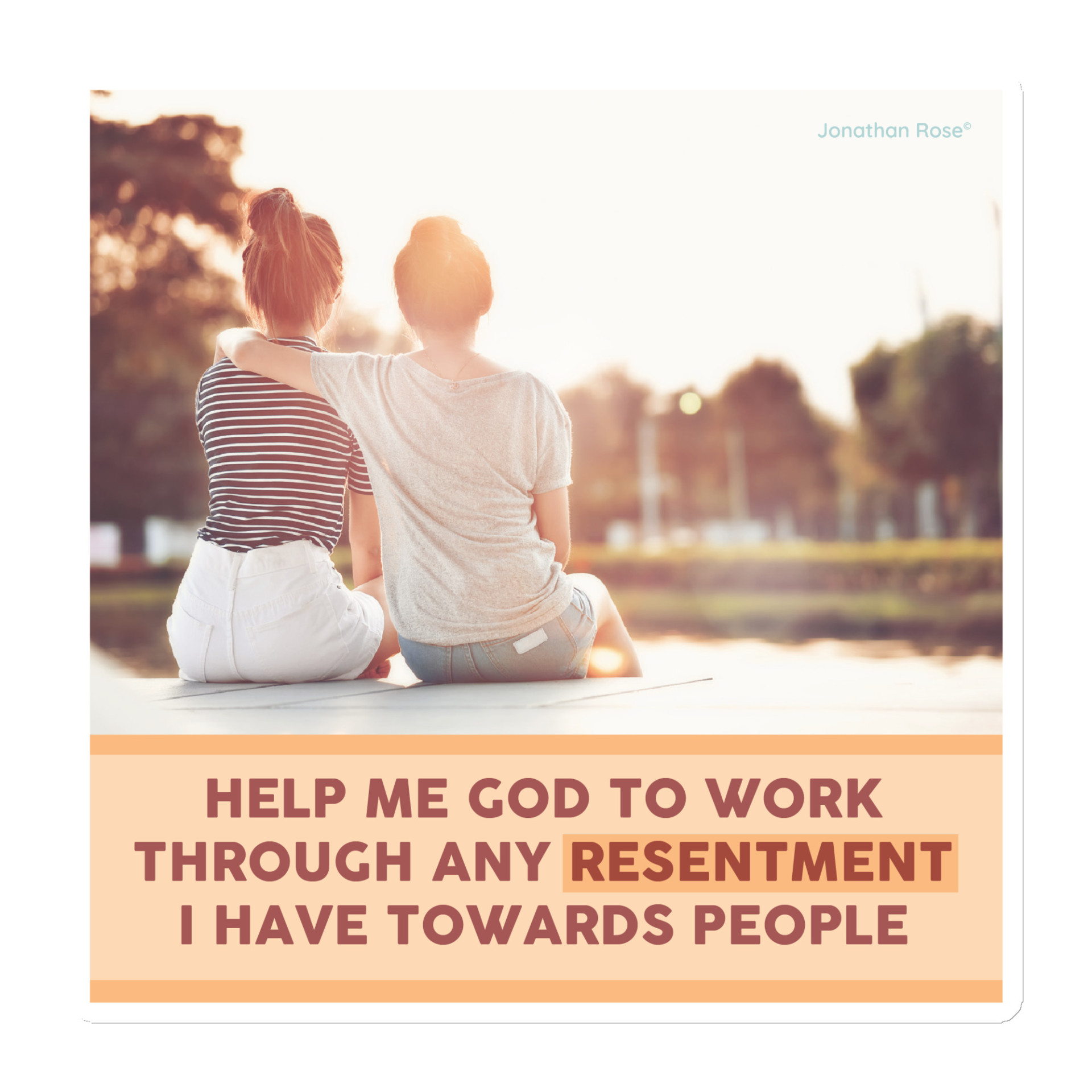 Help me God to work through any resentment i have towards people Magnet - Image 3