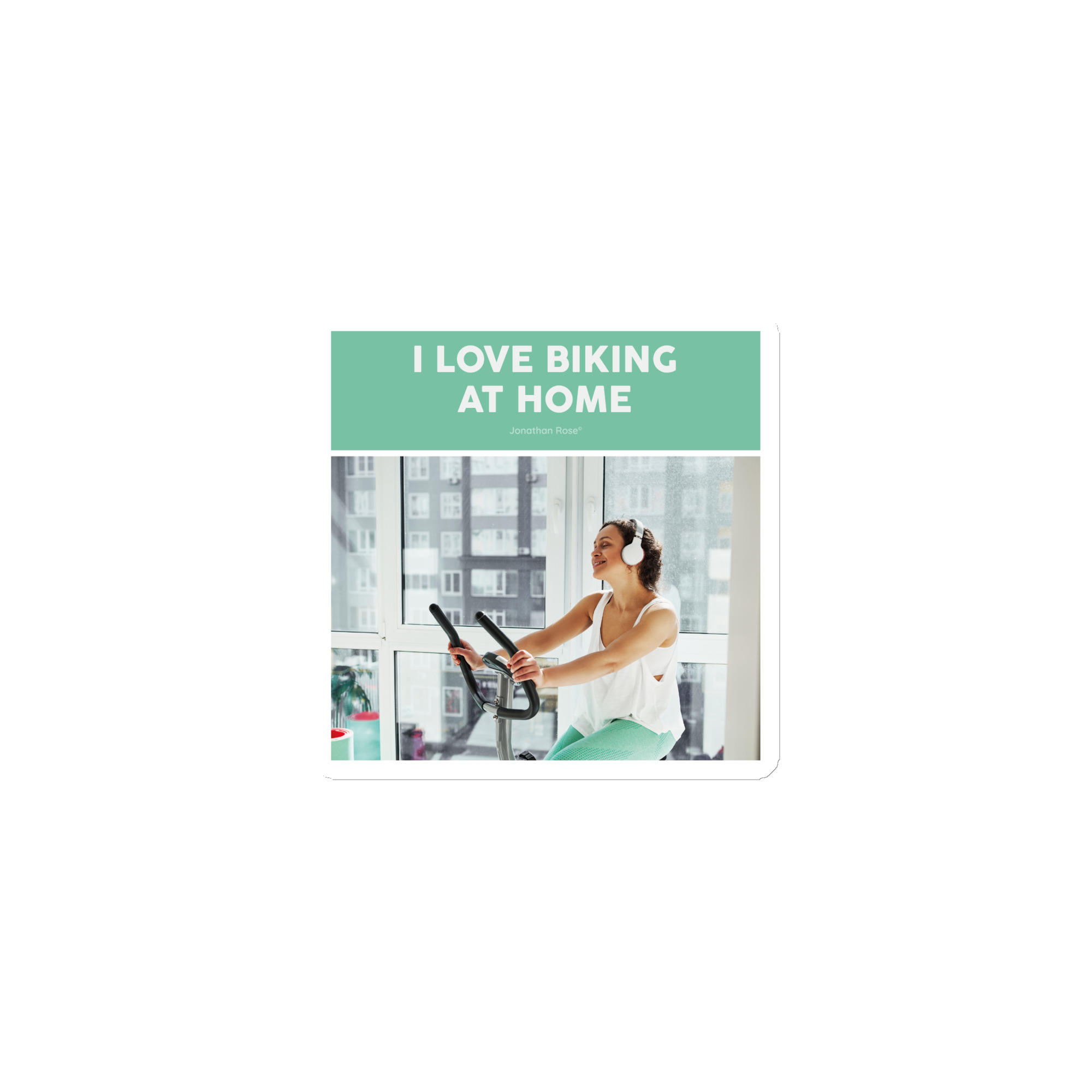 I love biking at home Magnet