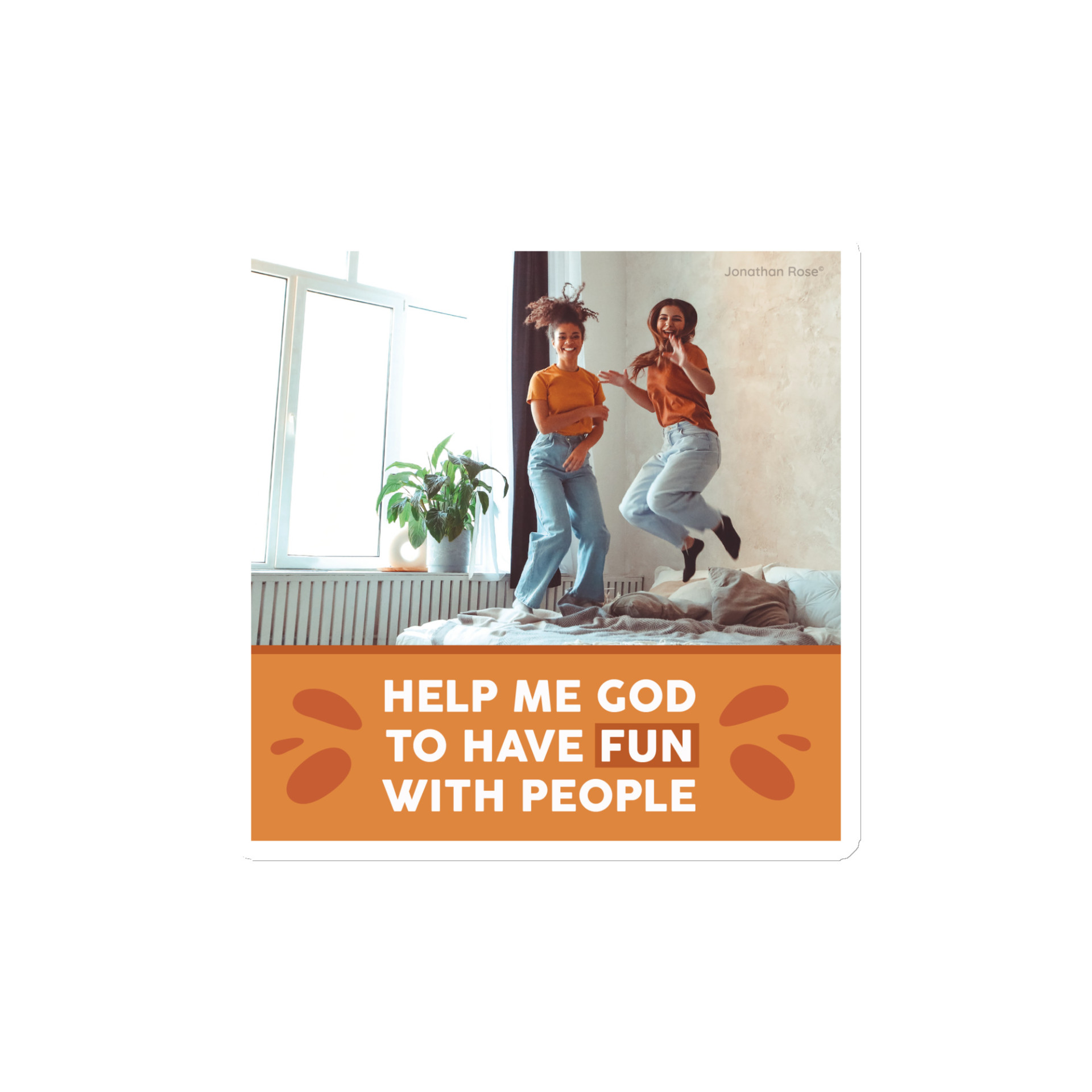 Help me God to have fun with people Magnet - Image 2