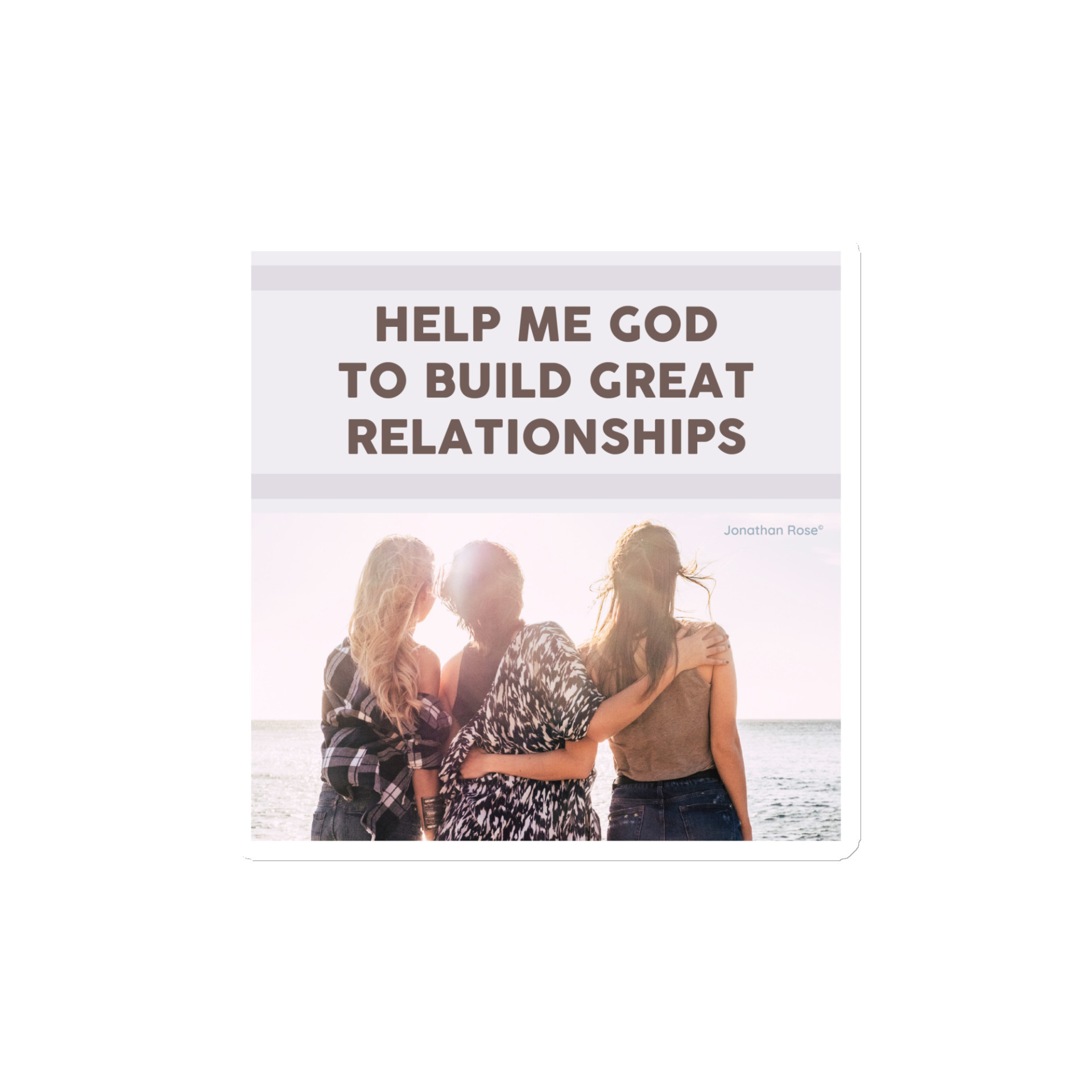 Help me God to build great relationships Magnet - Image 2