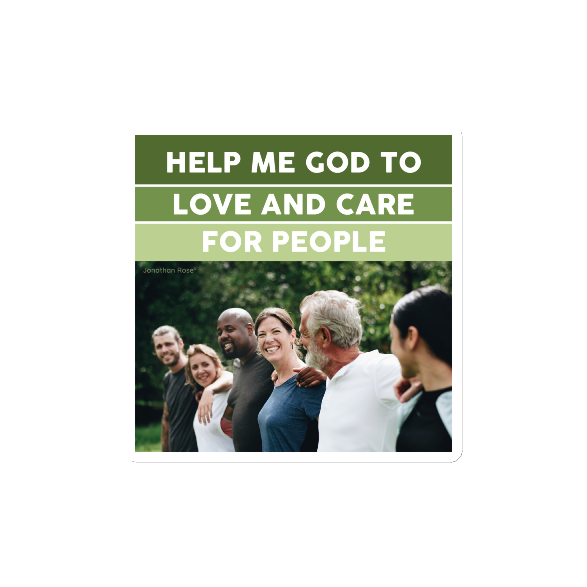 Help me God to love and care for people Magnet - Image 2