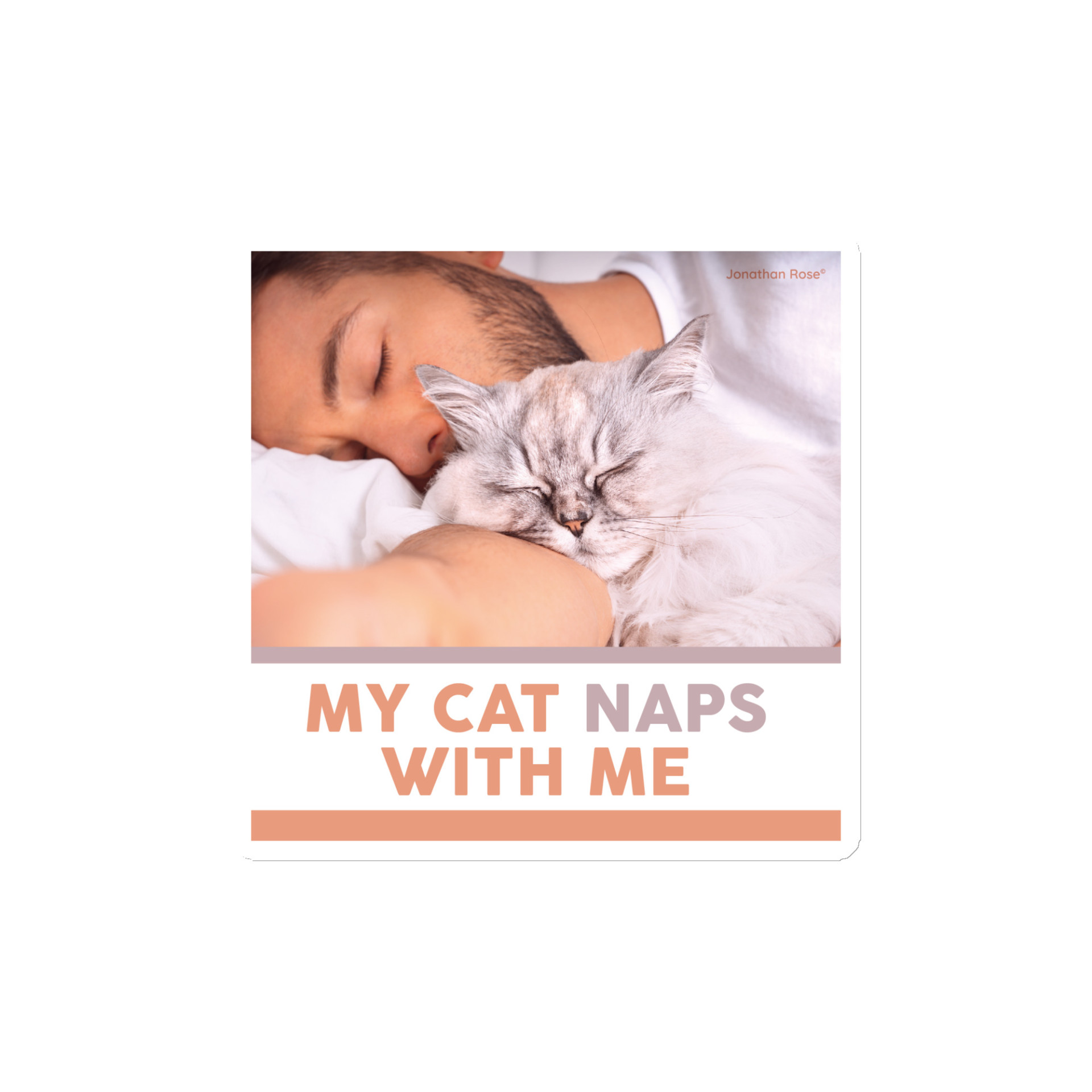 My cat naps with me Magnet - Image 2