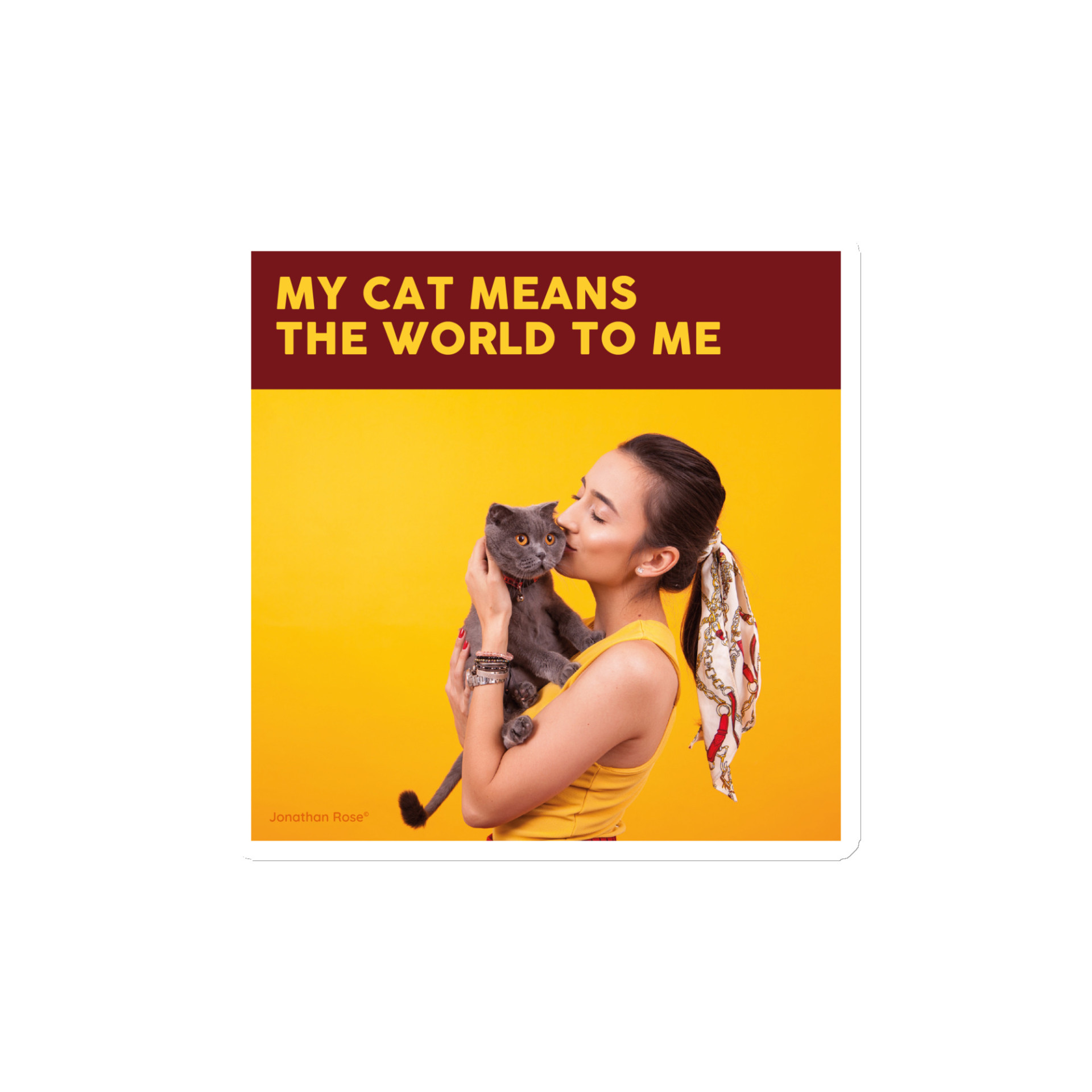 My cat means the world to me Magnet - Image 2