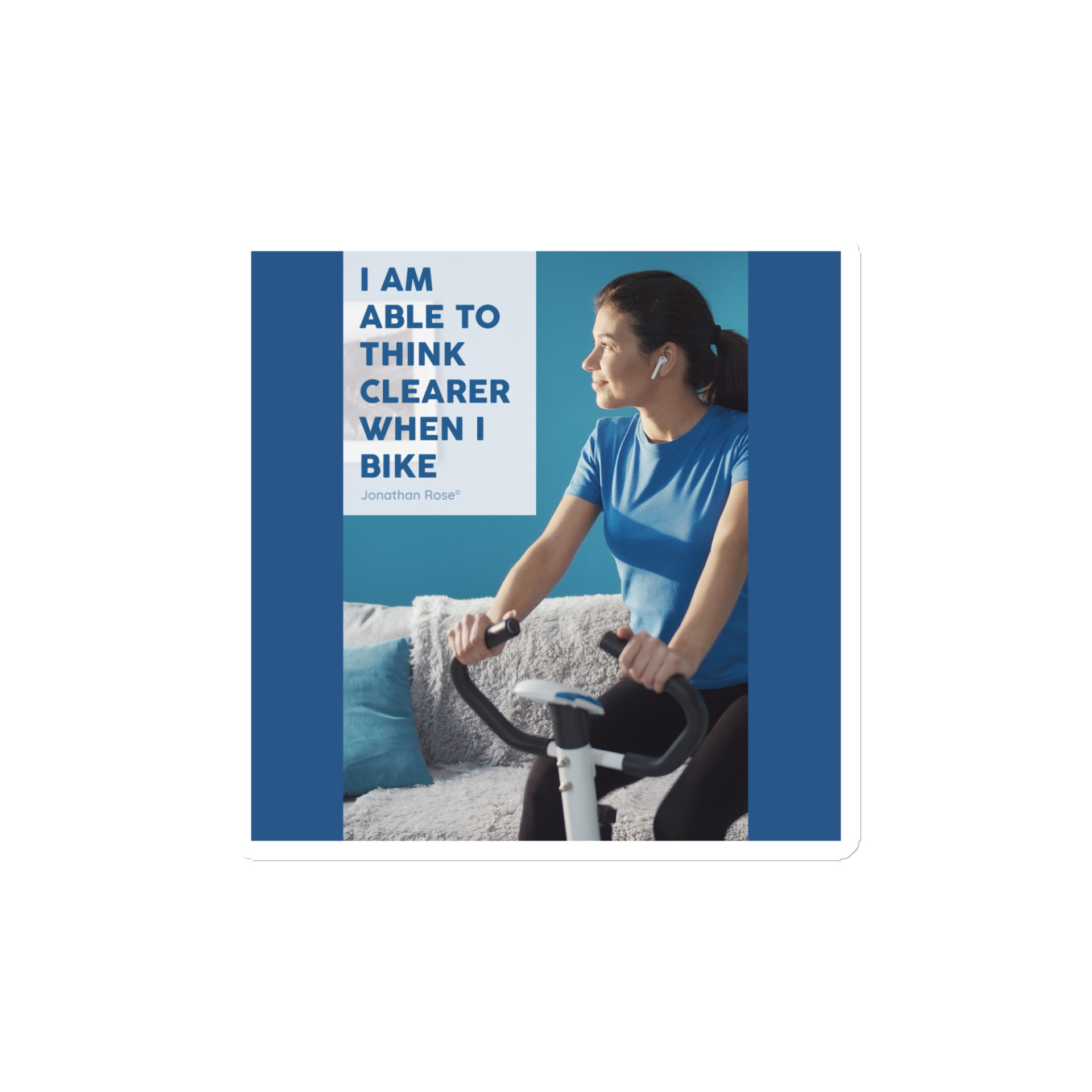 I'm able to think clearer when I bike Magnet - Image 2