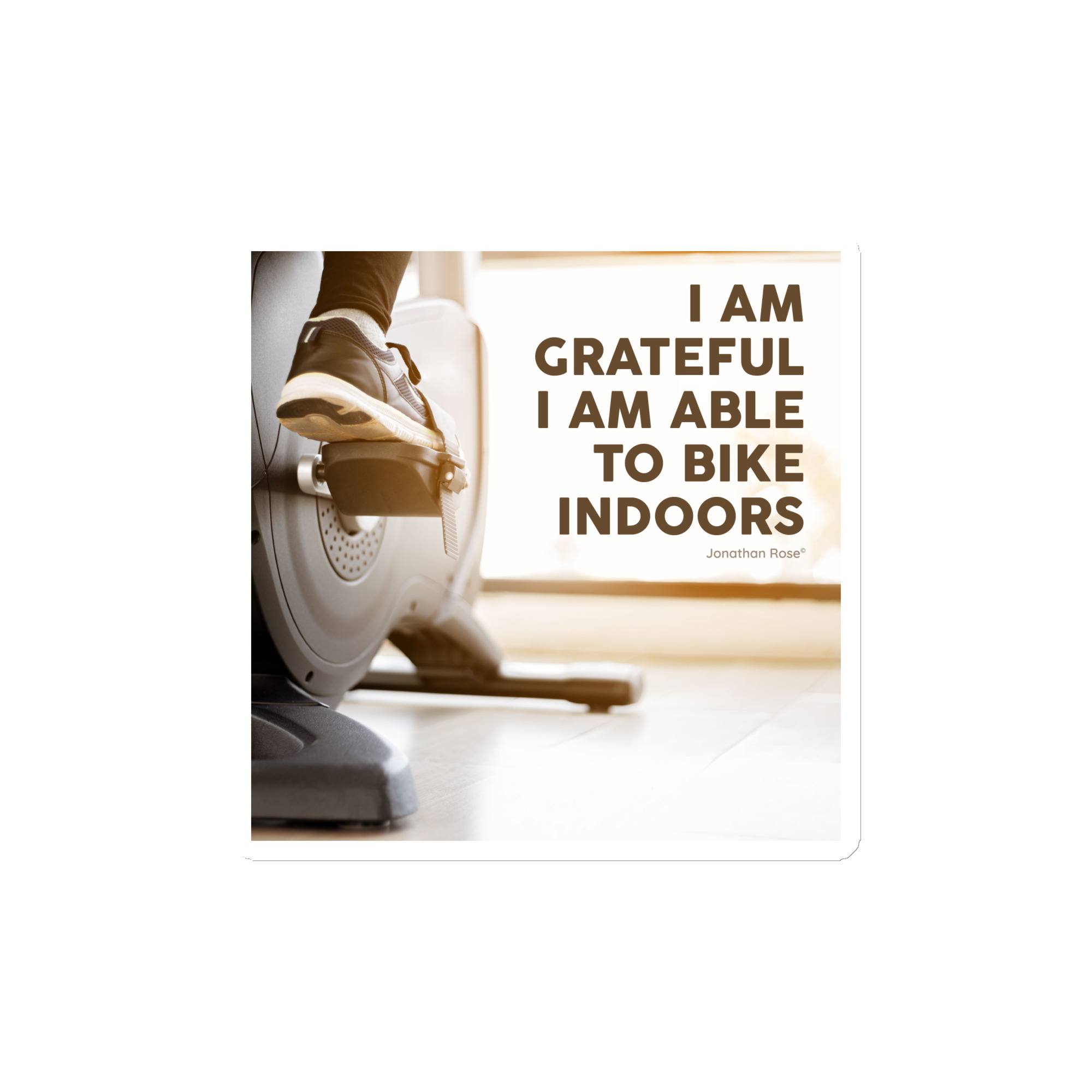 I am grateful I am able to bike indoors Magnet - Image 2