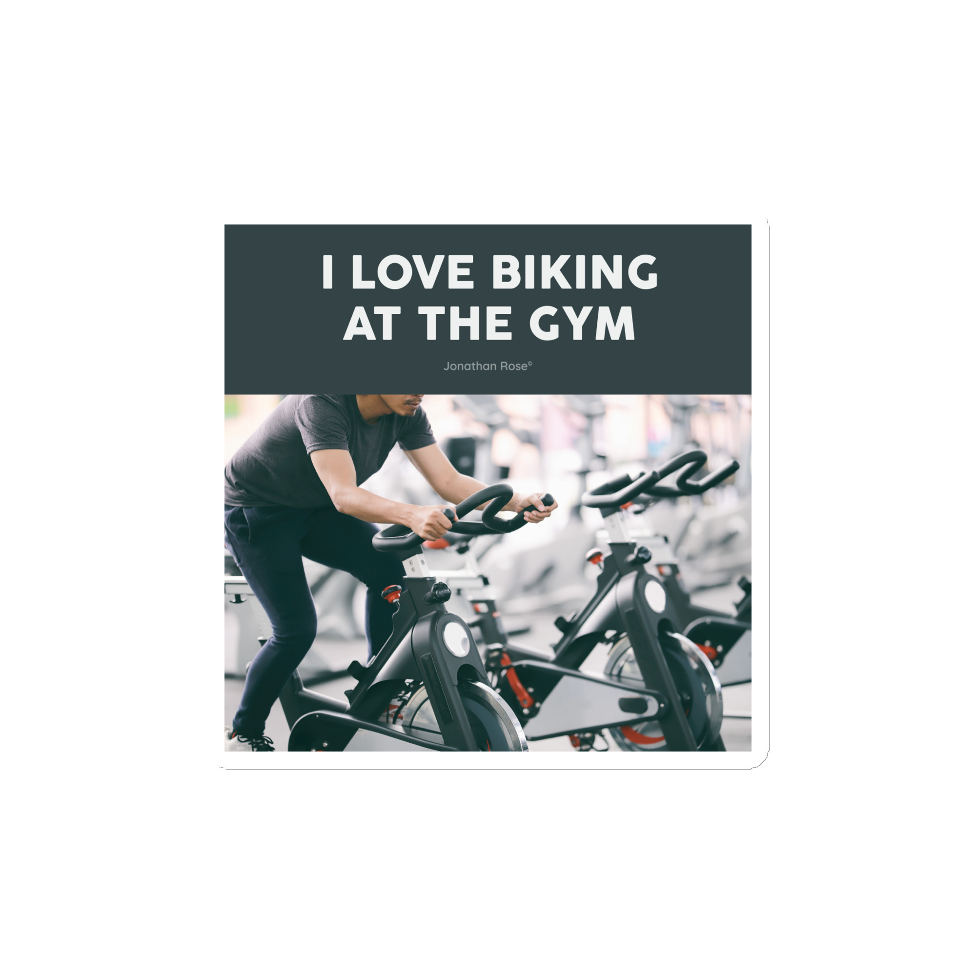 I love biking at the gym Magnet - Image 2