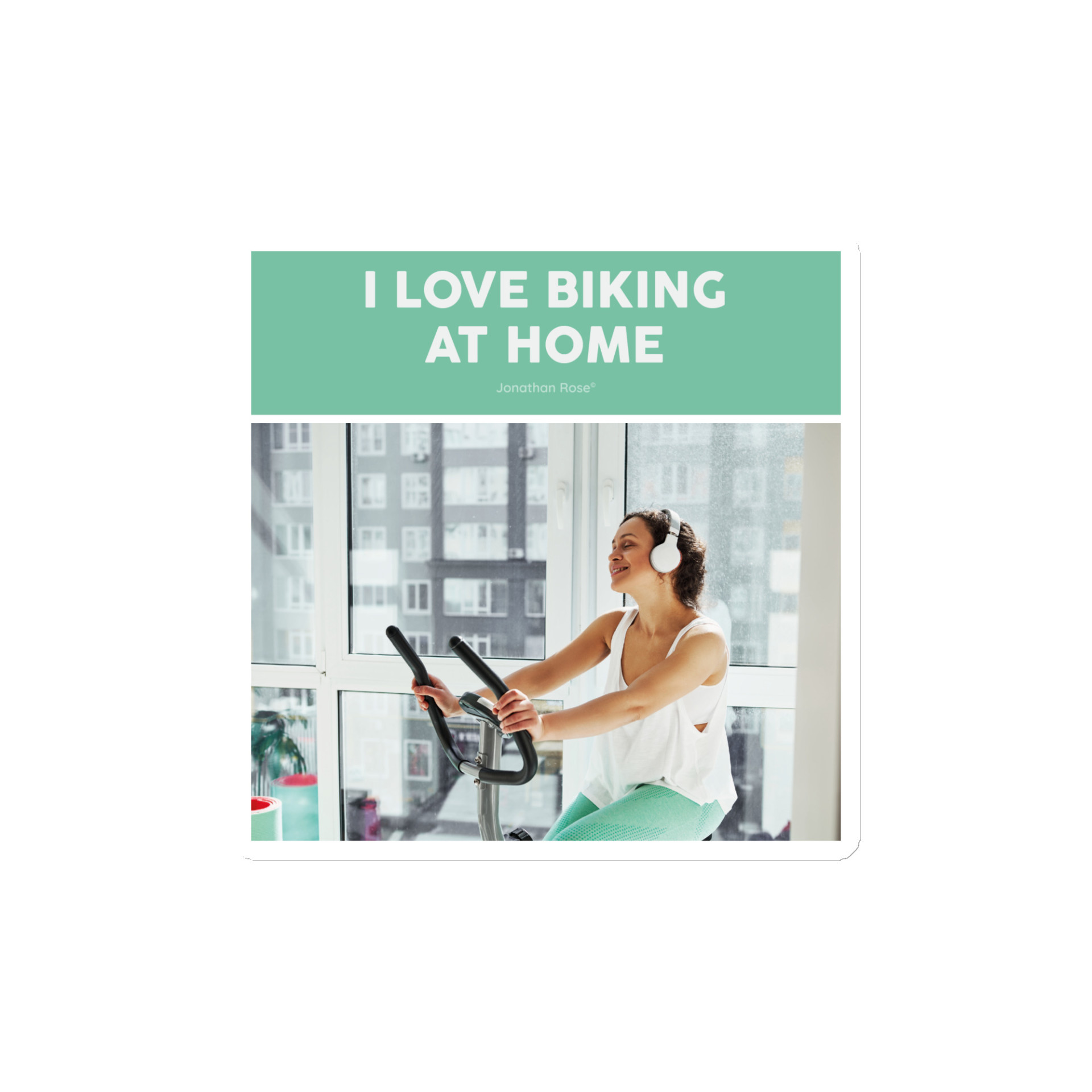 I love biking at home Magnet - Image 2