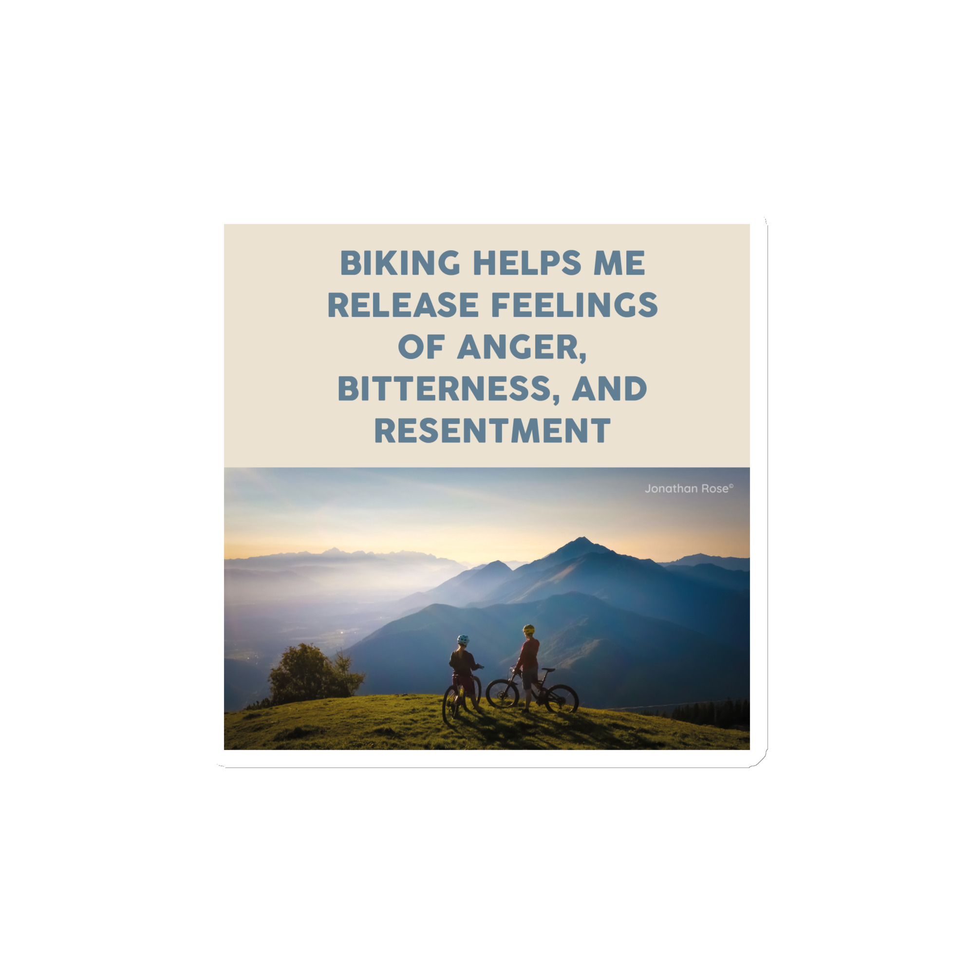 Biking helps me release feelings of anger and resentment Magnet - Image 2