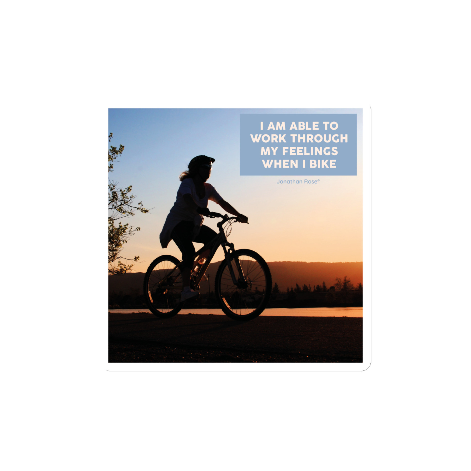 I am able to work through my feelings when I bike Magnet - Image 2