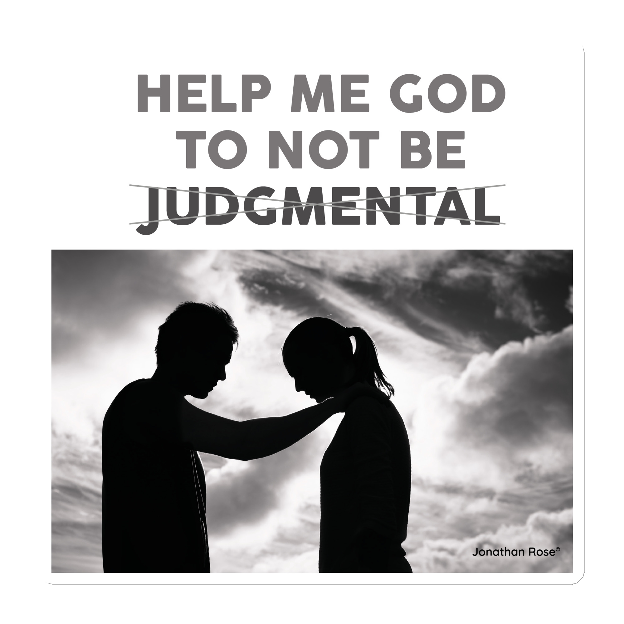 Help me God to not be judgemental Magnet - Image 3