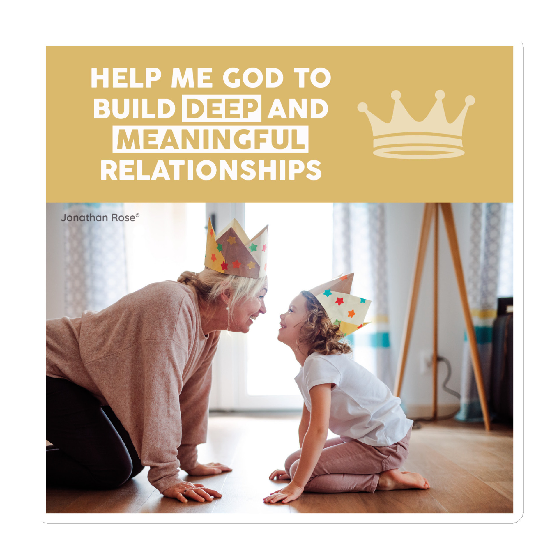 Help me God to build deep and meaningful relationships Magnet