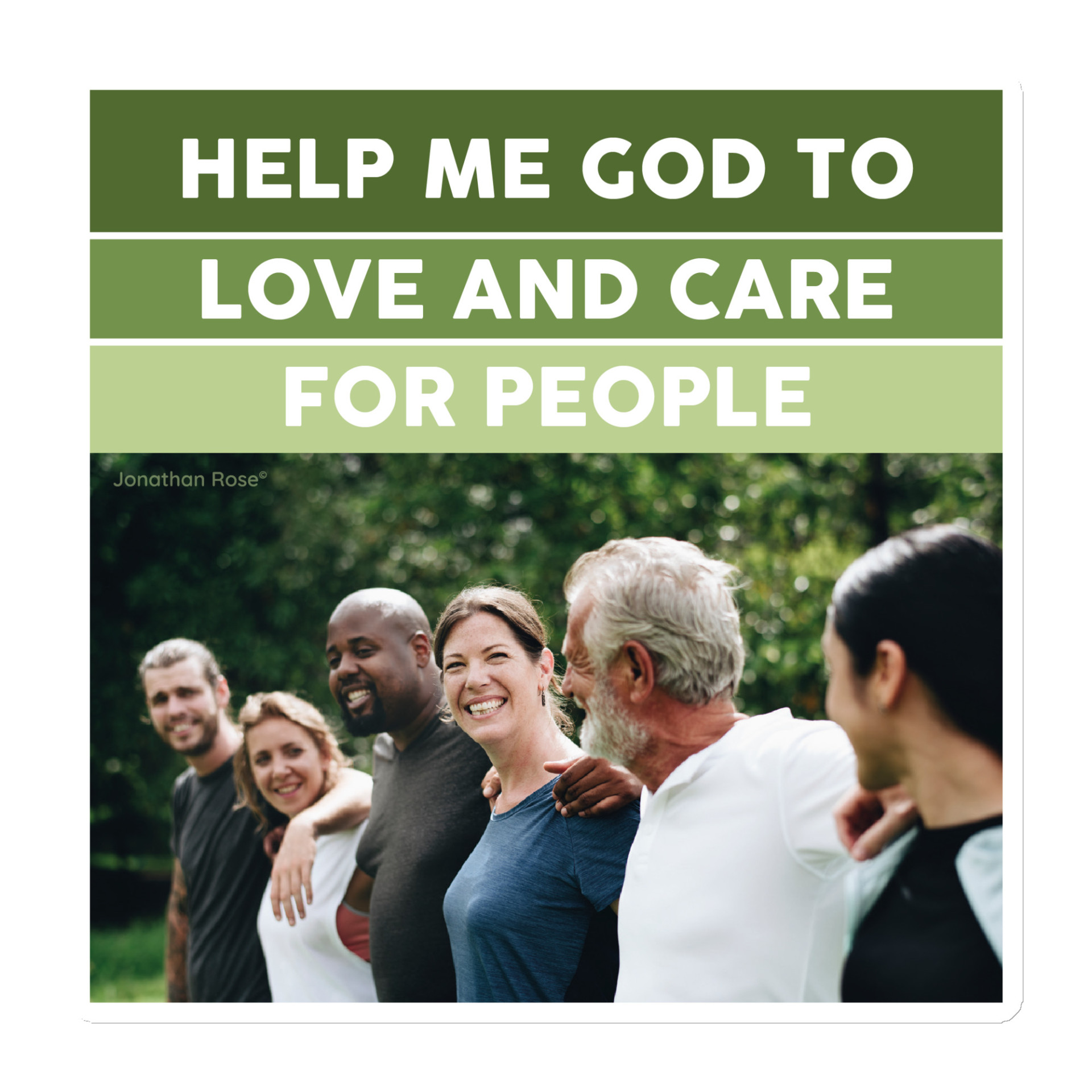 Help me God to love and care for people Magnet - Image 3