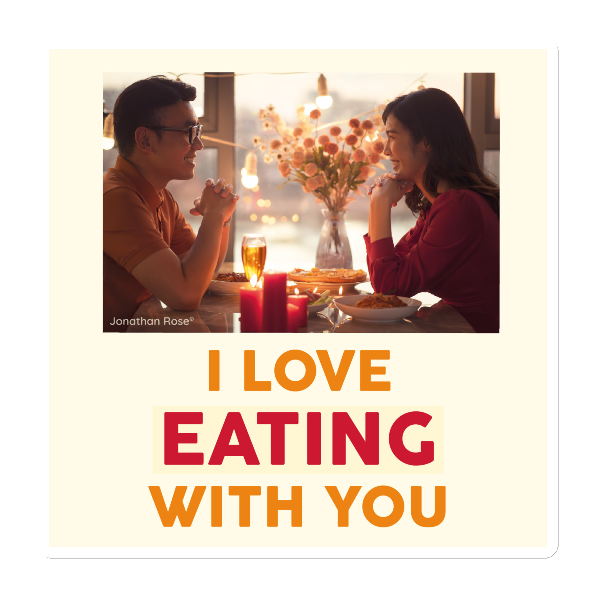 I love eating with you Magnet