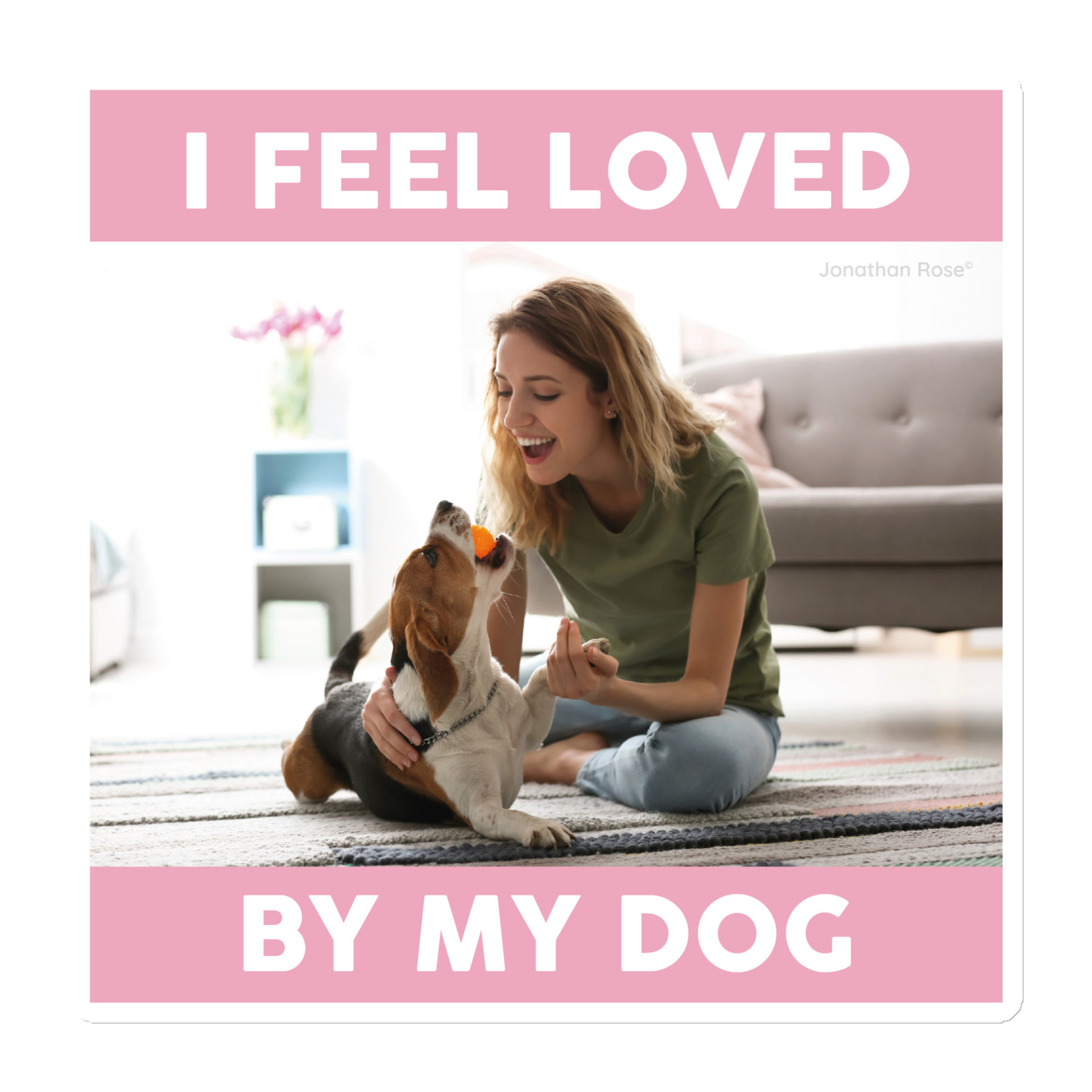I feel loved by my dog Magnet