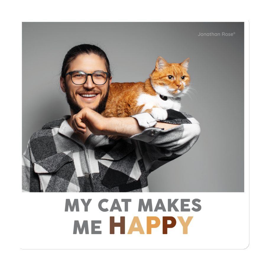 My cats makes me happy Magnet