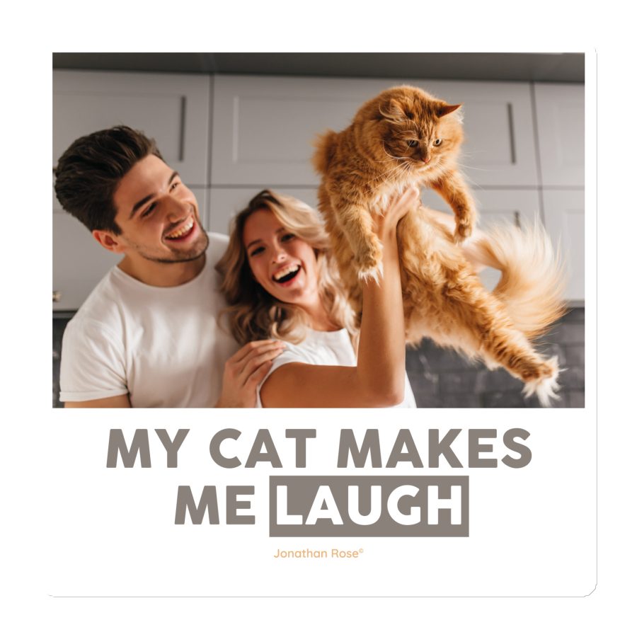 My cat makes me laugh Magnet