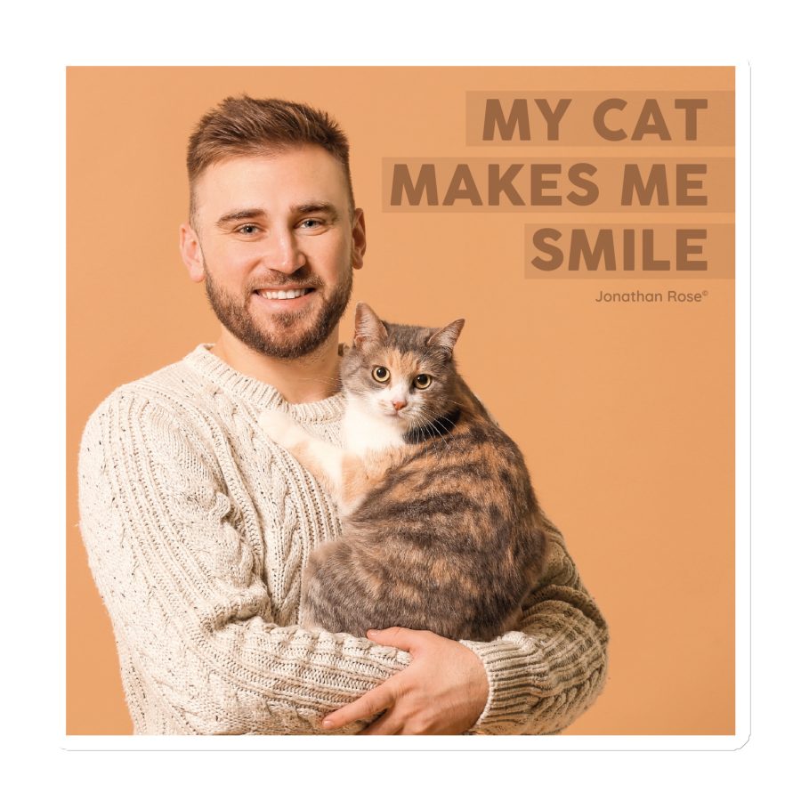 My cat makes me smile Magnet