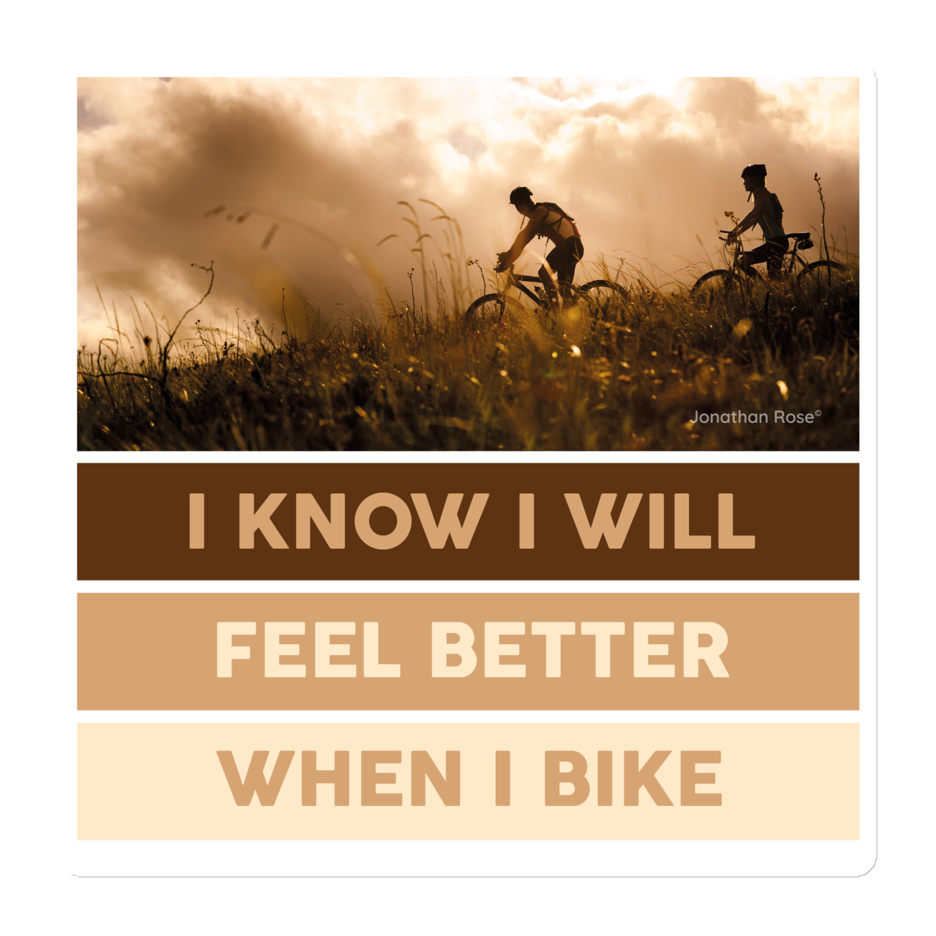 I know I will feel better when I bike Magnet