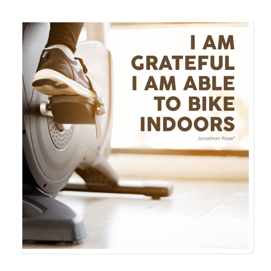 I am grateful I am able to bike indoors Magnet