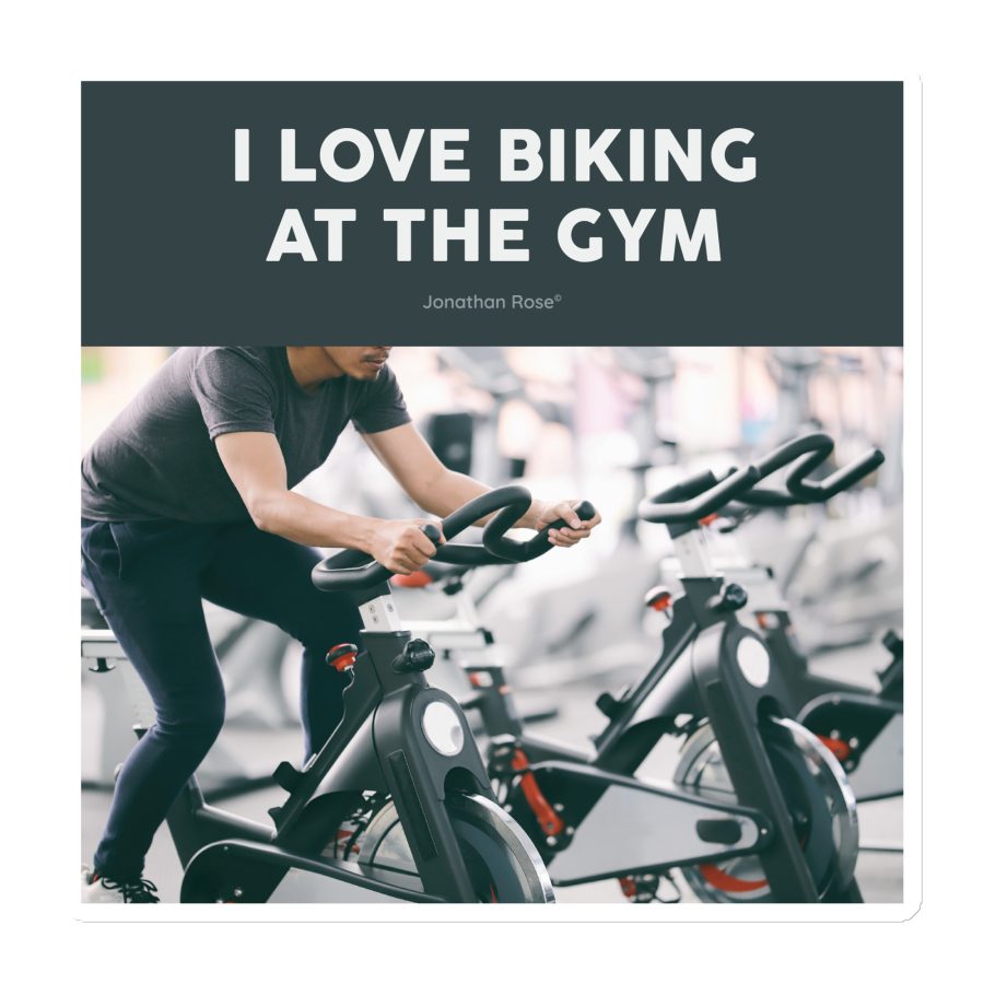 I love biking at the gym Magnet