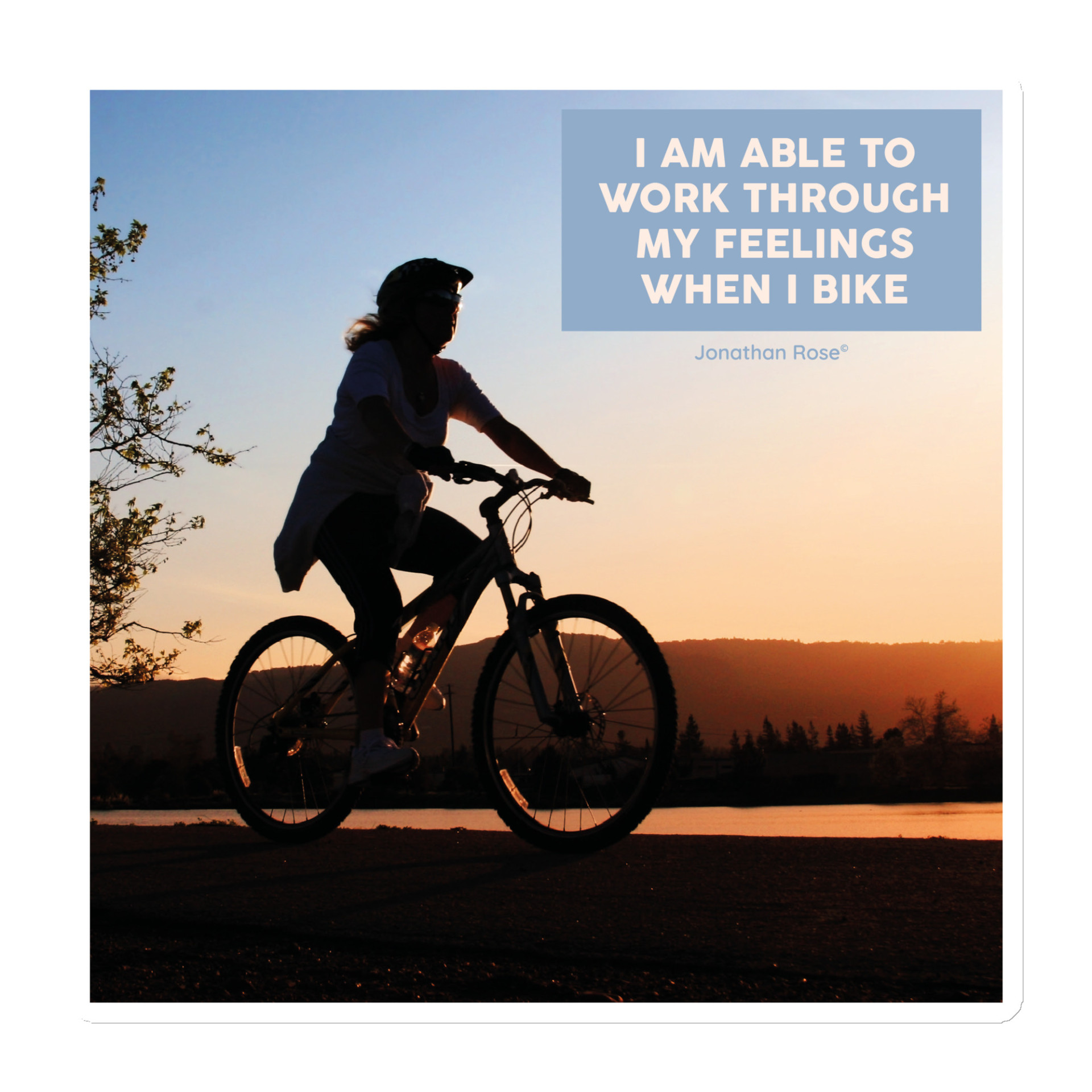 I am able to work through my feelings when I bike Magnet
