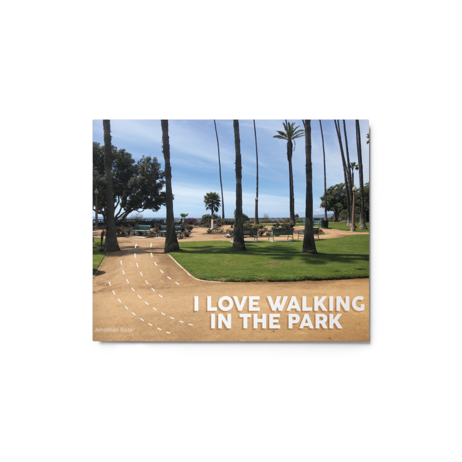 I love walking in the park