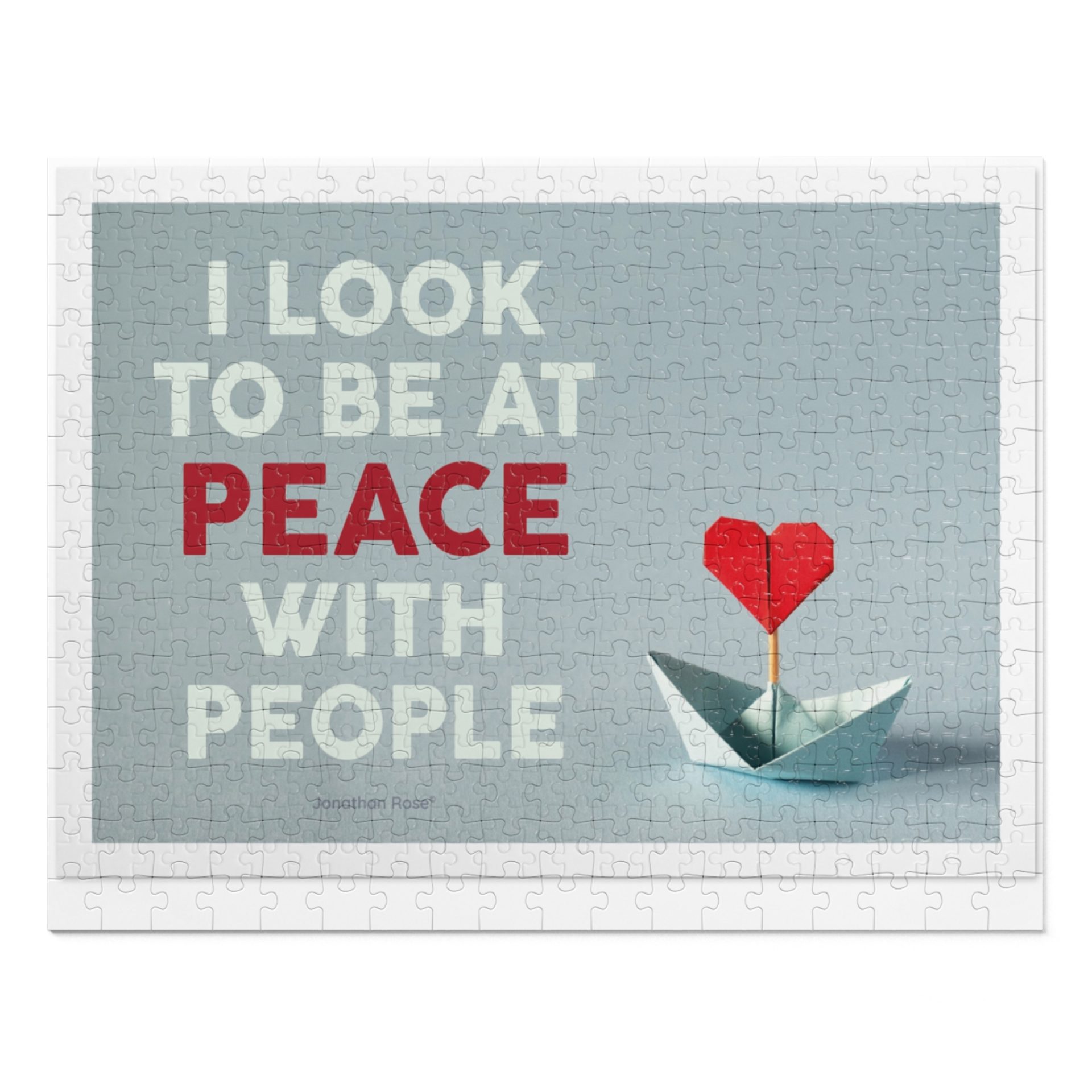 I look to be at peace with people