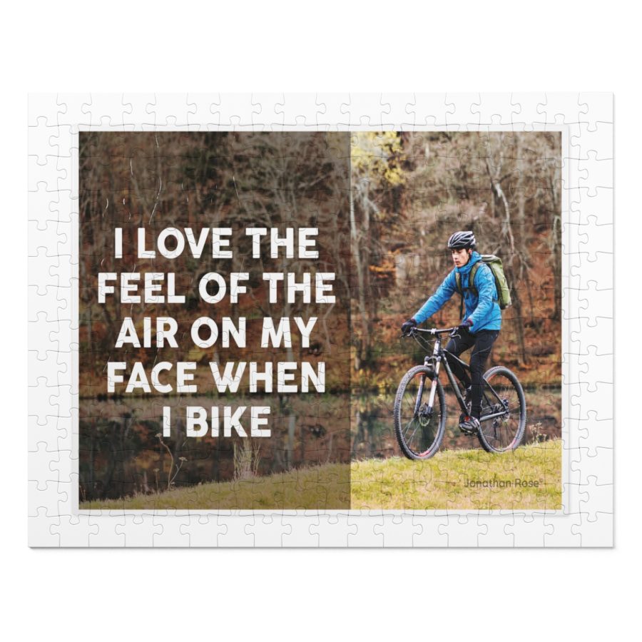 I love the feel of the air on my face when I bike