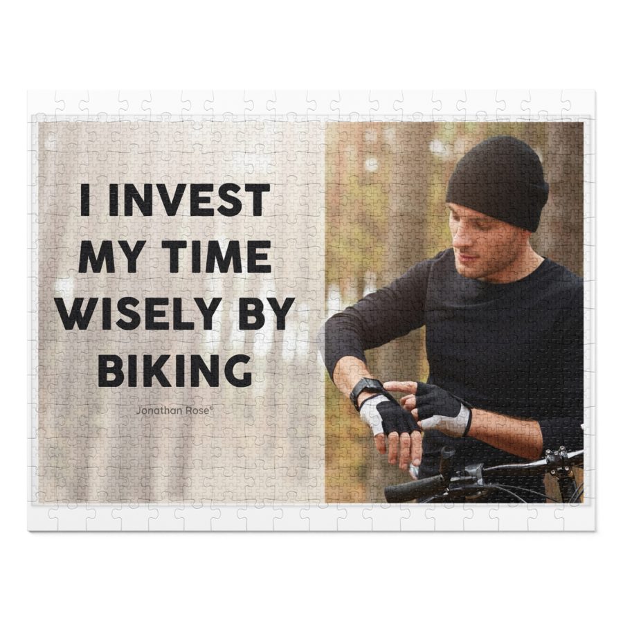 I invest my time wisely by biking