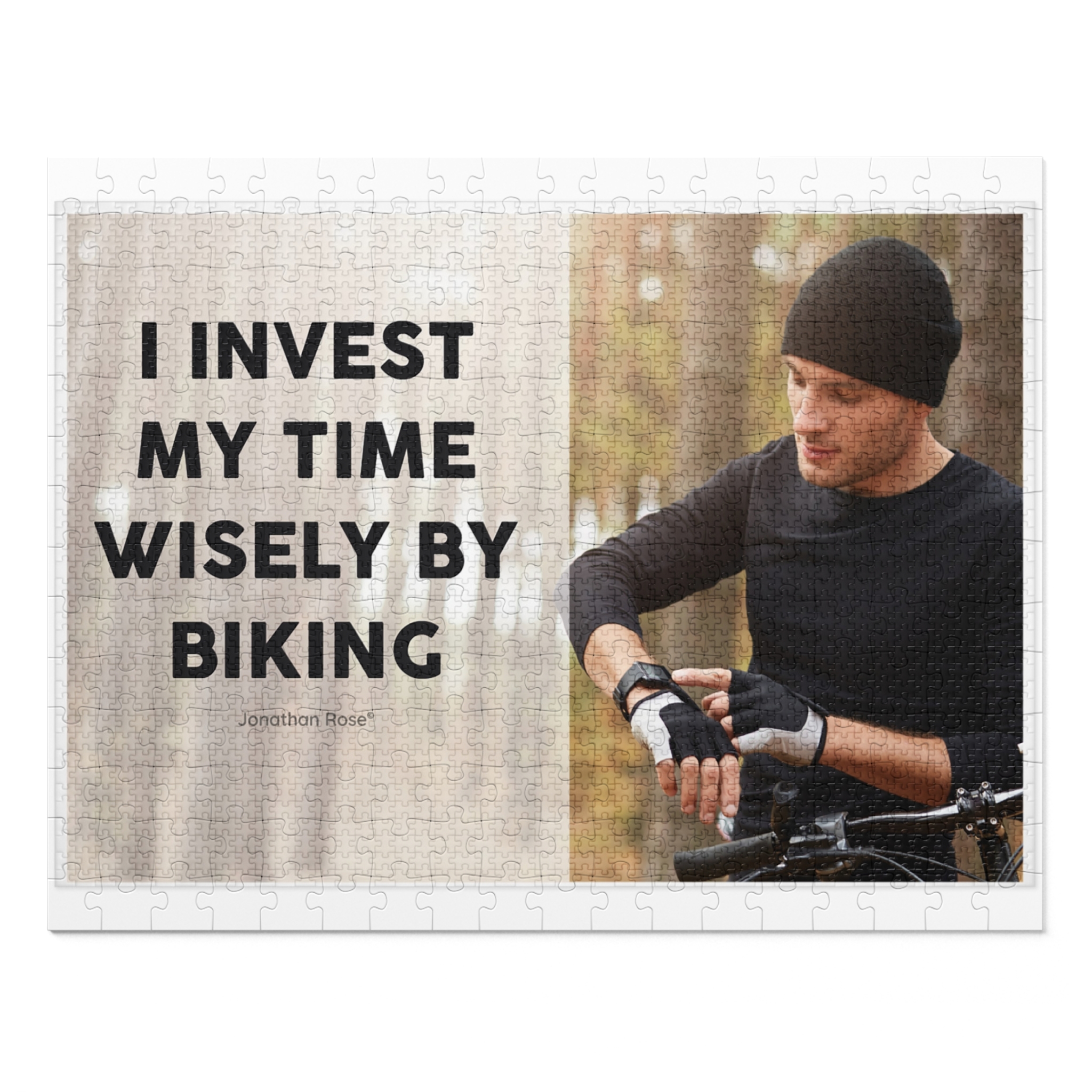 I invest my time wisely by biking