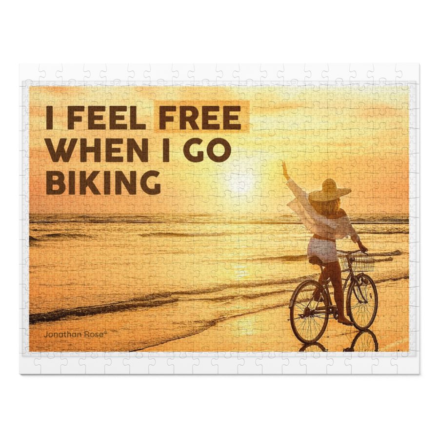 I feel free when I go biking