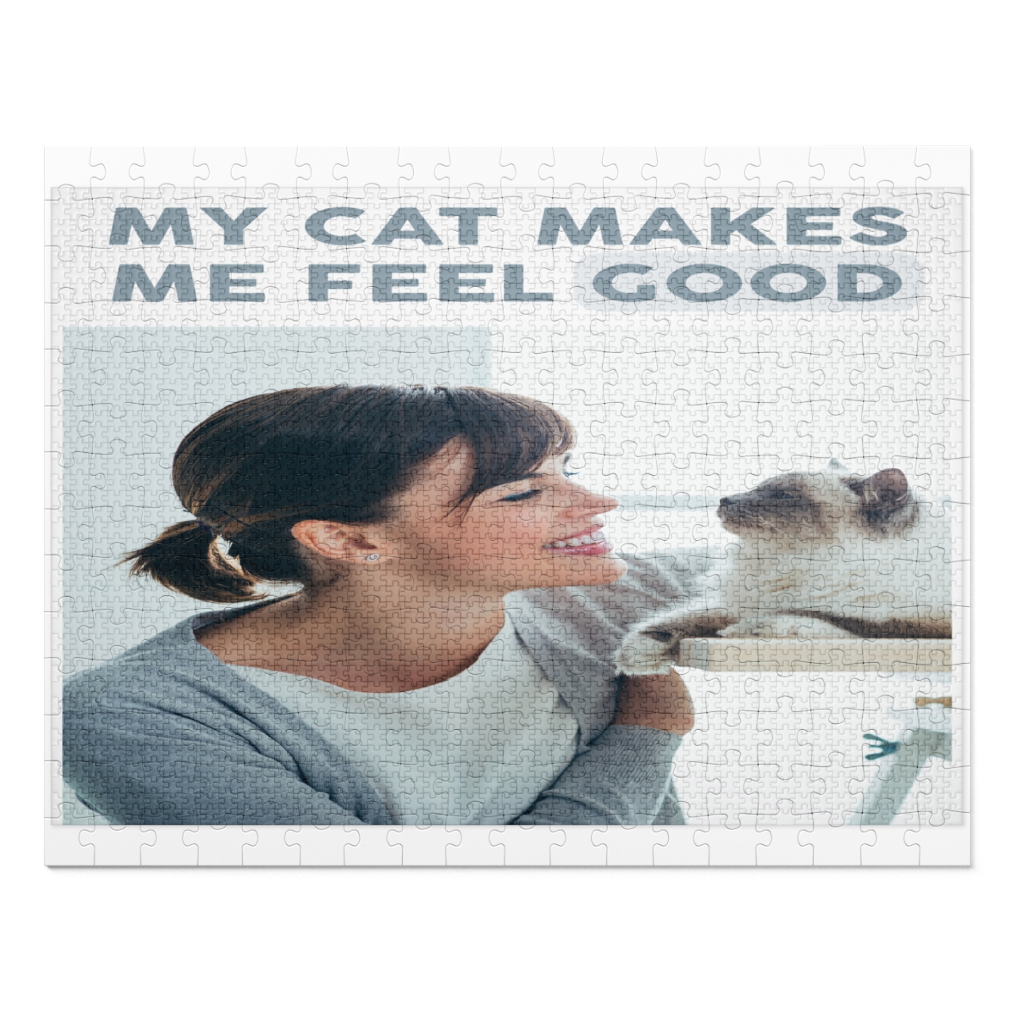 My cat makes me feel good