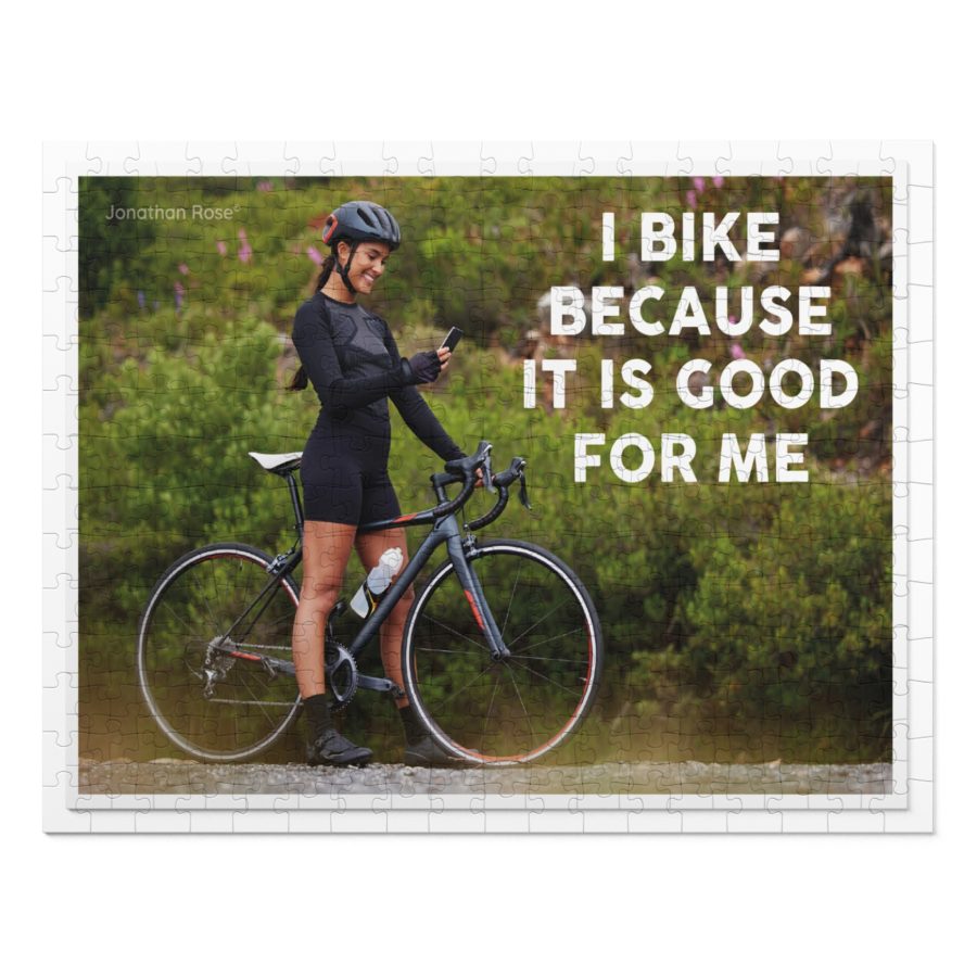 I bike because it is good for me